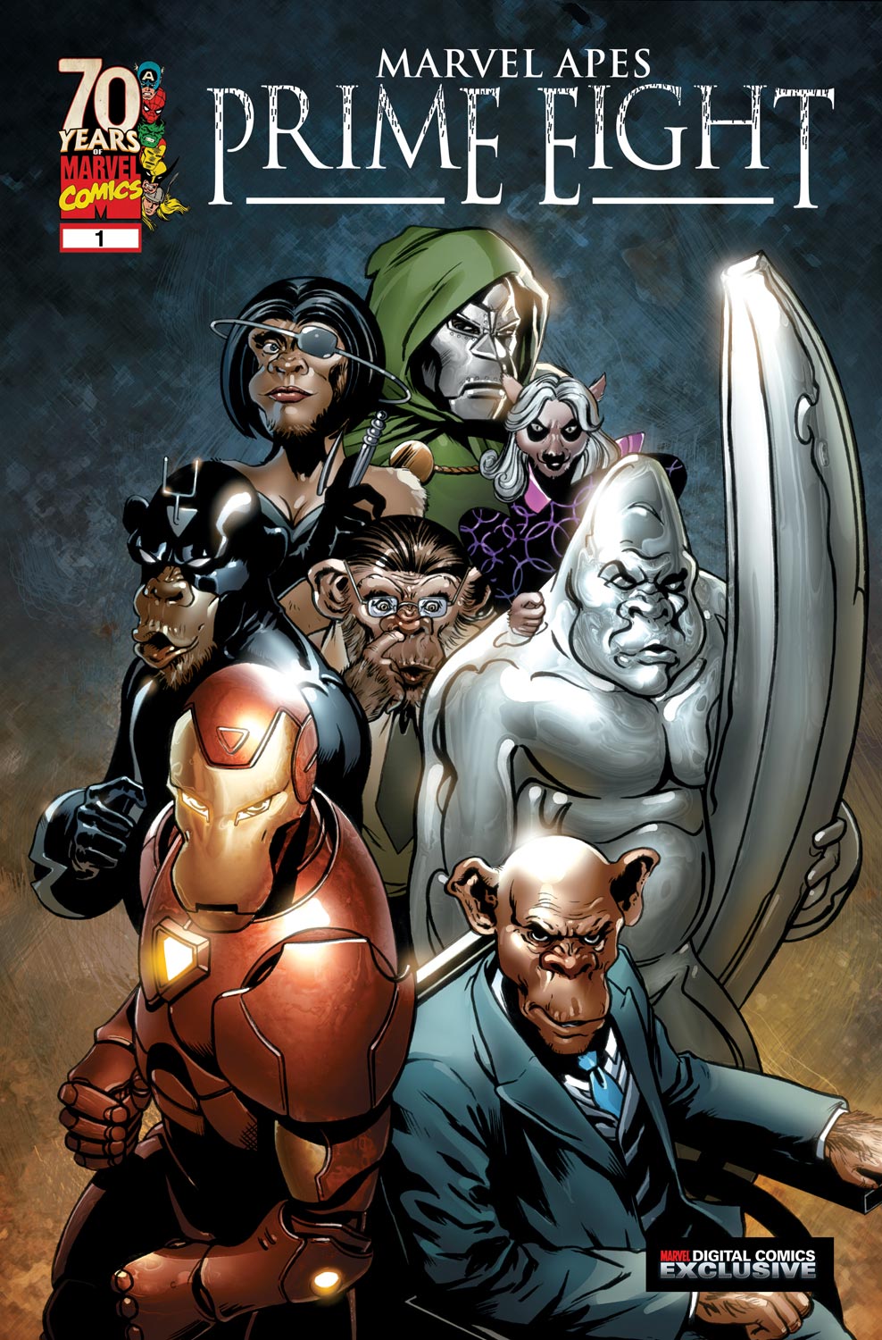 Read online Marvel Apes: Prime Eight comic -  Issue #1 - 1