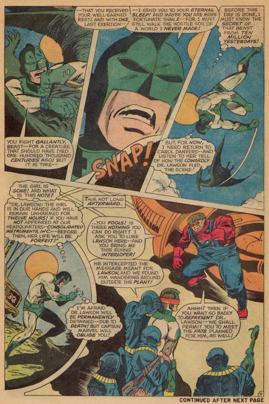 Read online Captain Marvel (1968) comic -  Issue #10 - 10