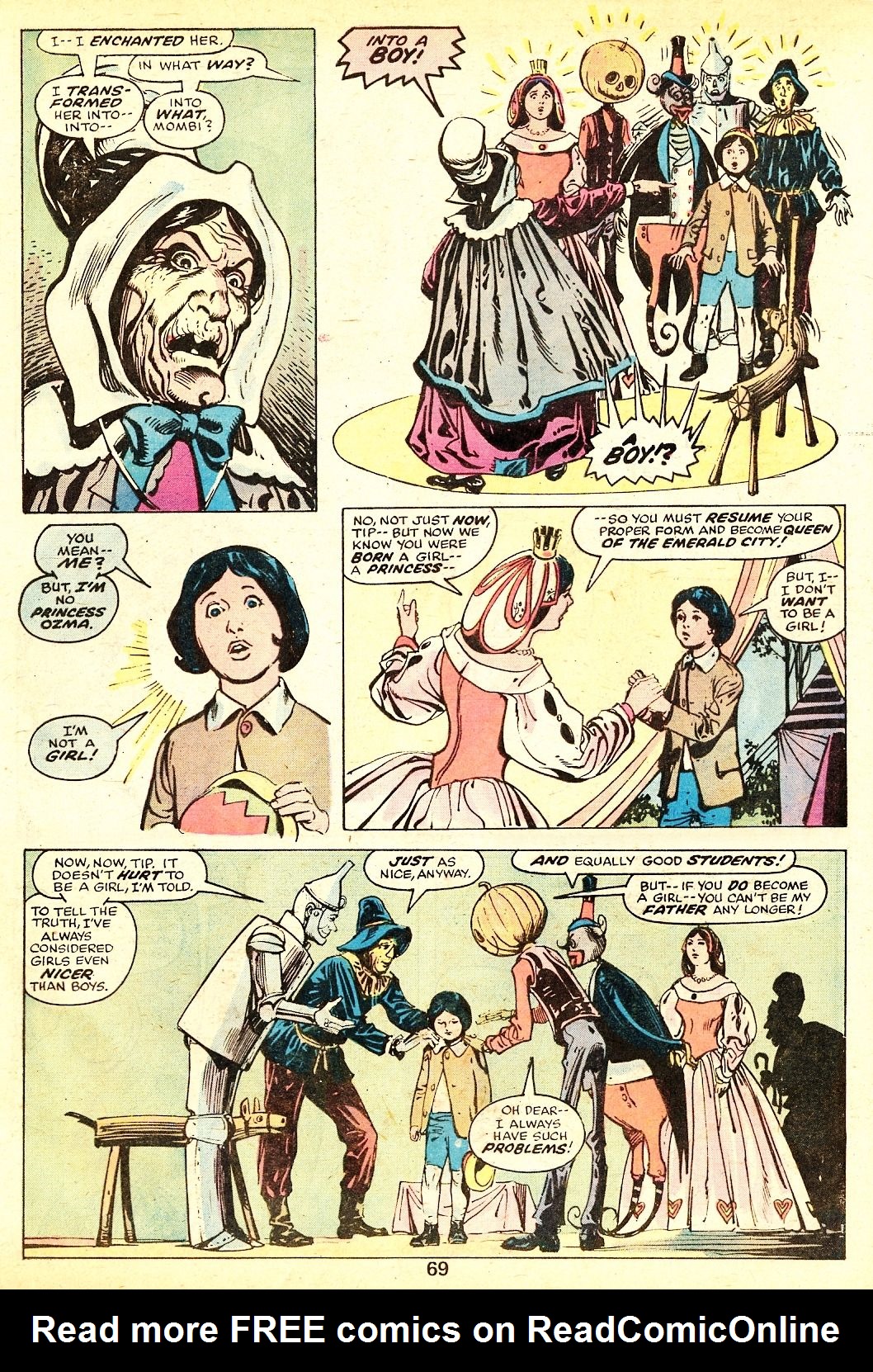 Read online Marvel Treasury of Oz comic -  Issue #1 - 68