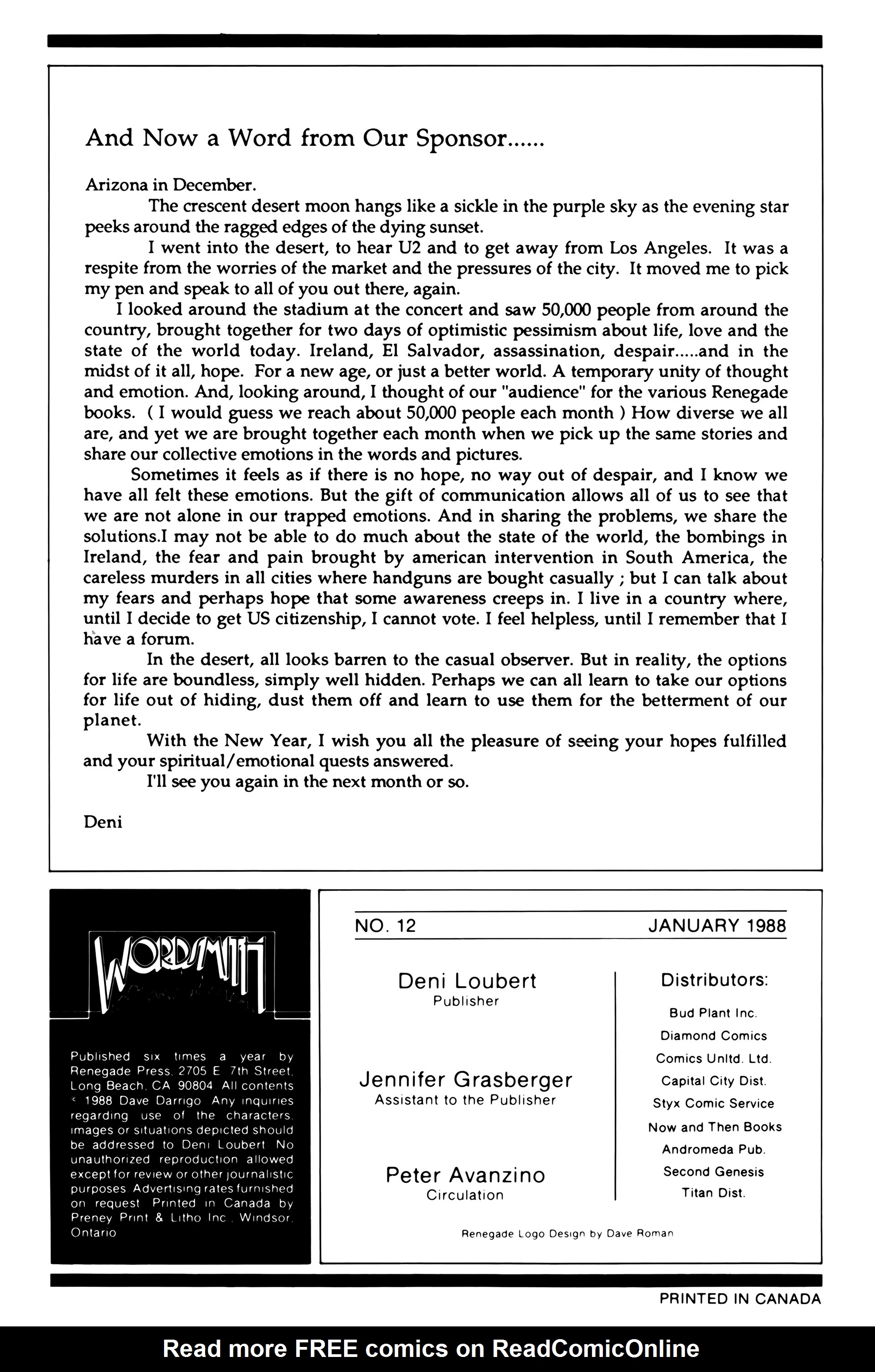 Read online Wordsmith comic -  Issue #12 - 2