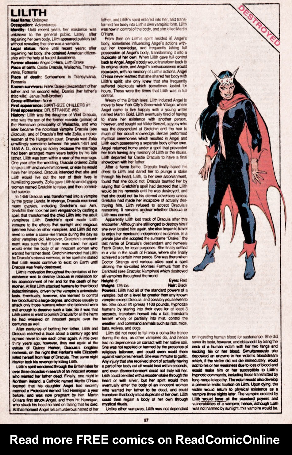 Read online The Official Handbook of the Marvel Universe comic -  Issue #13 - 28
