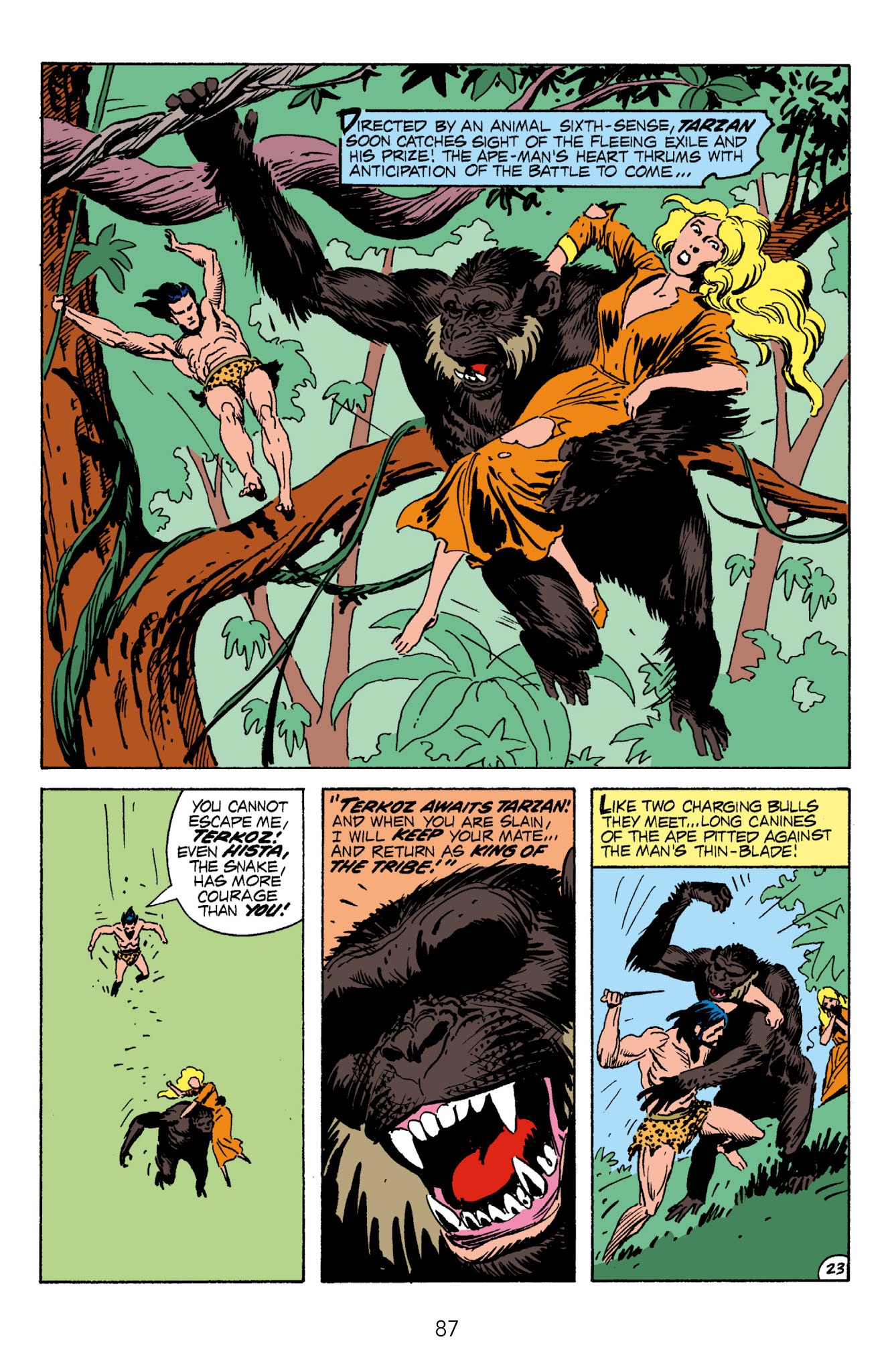 Read online Edgar Rice Burroughs' Tarzan The Joe Kubert Years comic -  Issue # TPB 1 (Part 1) - 87