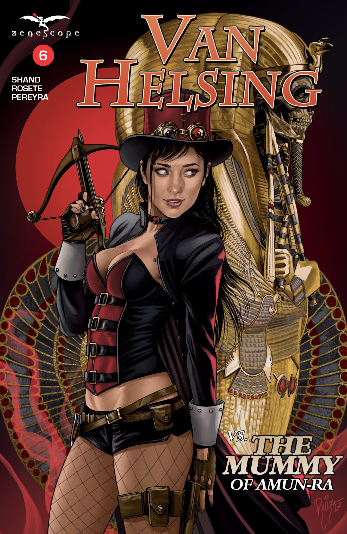 Read online Van Helsing vs The Mummy of Amun-Ra comic -  Issue #6 - 1