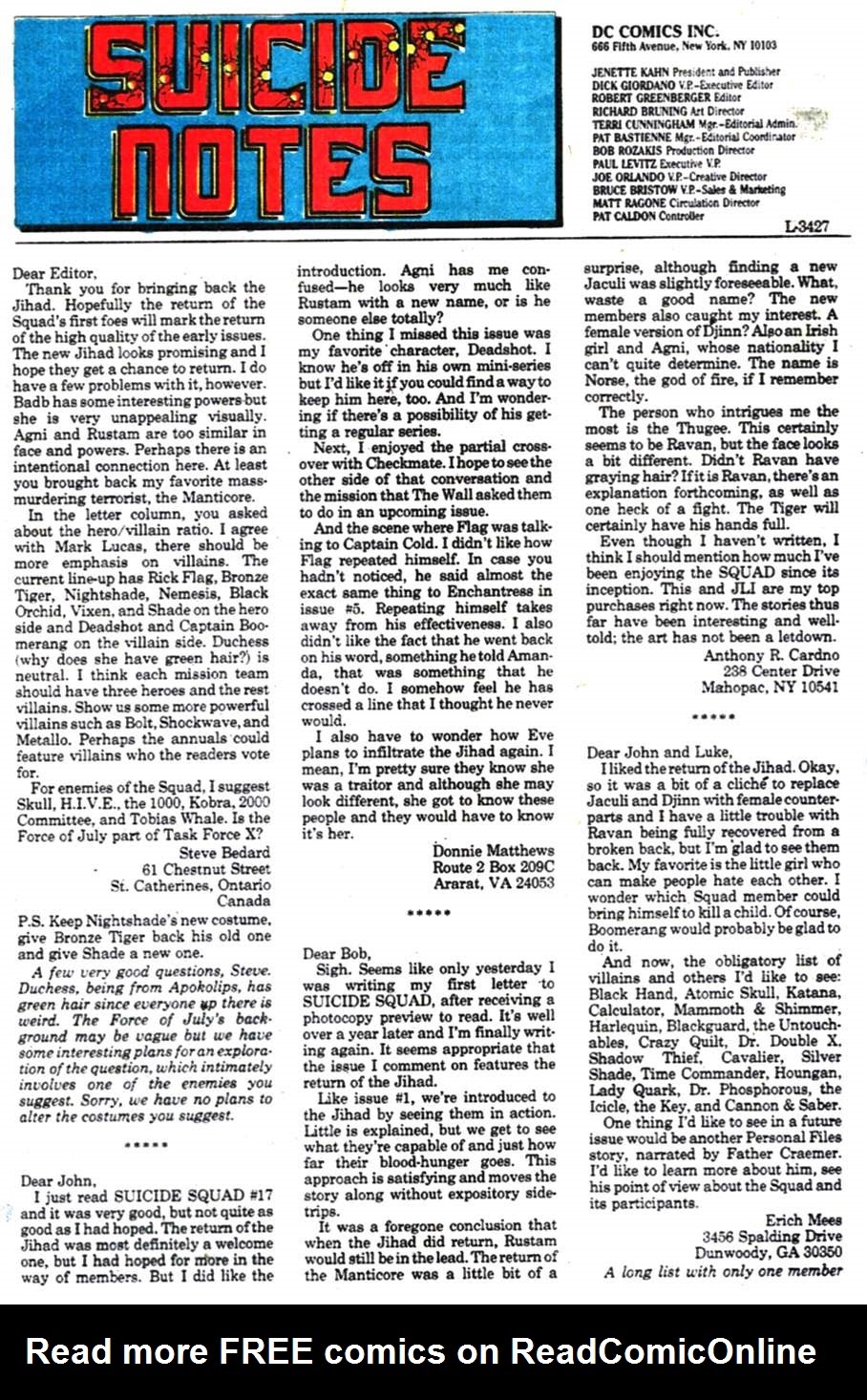 Read online Suicide Squad (1987) comic -  Issue #21 - 24