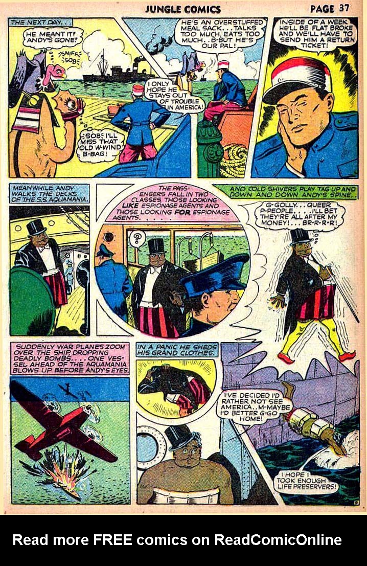 Read online Jungle Comics comic -  Issue #22 - 39