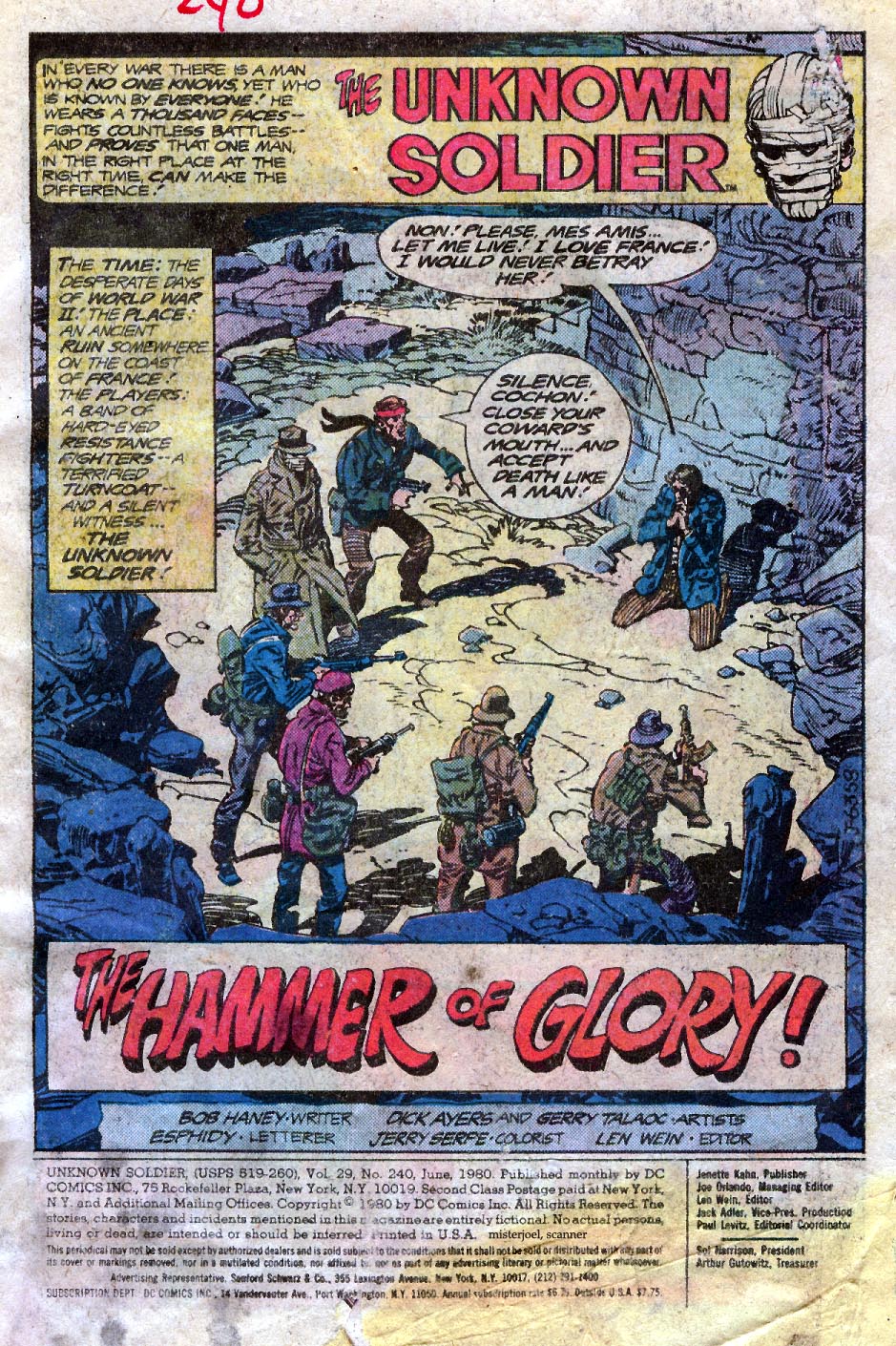 Read online Unknown Soldier (1977) comic -  Issue #240 - 2