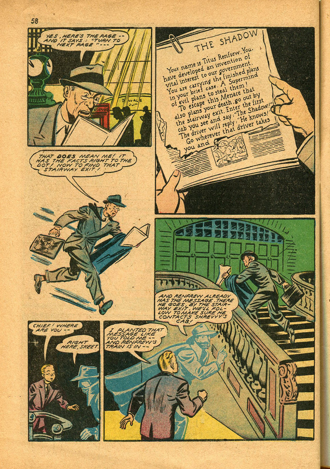 Read online Shadow Comics comic -  Issue #23 - 58