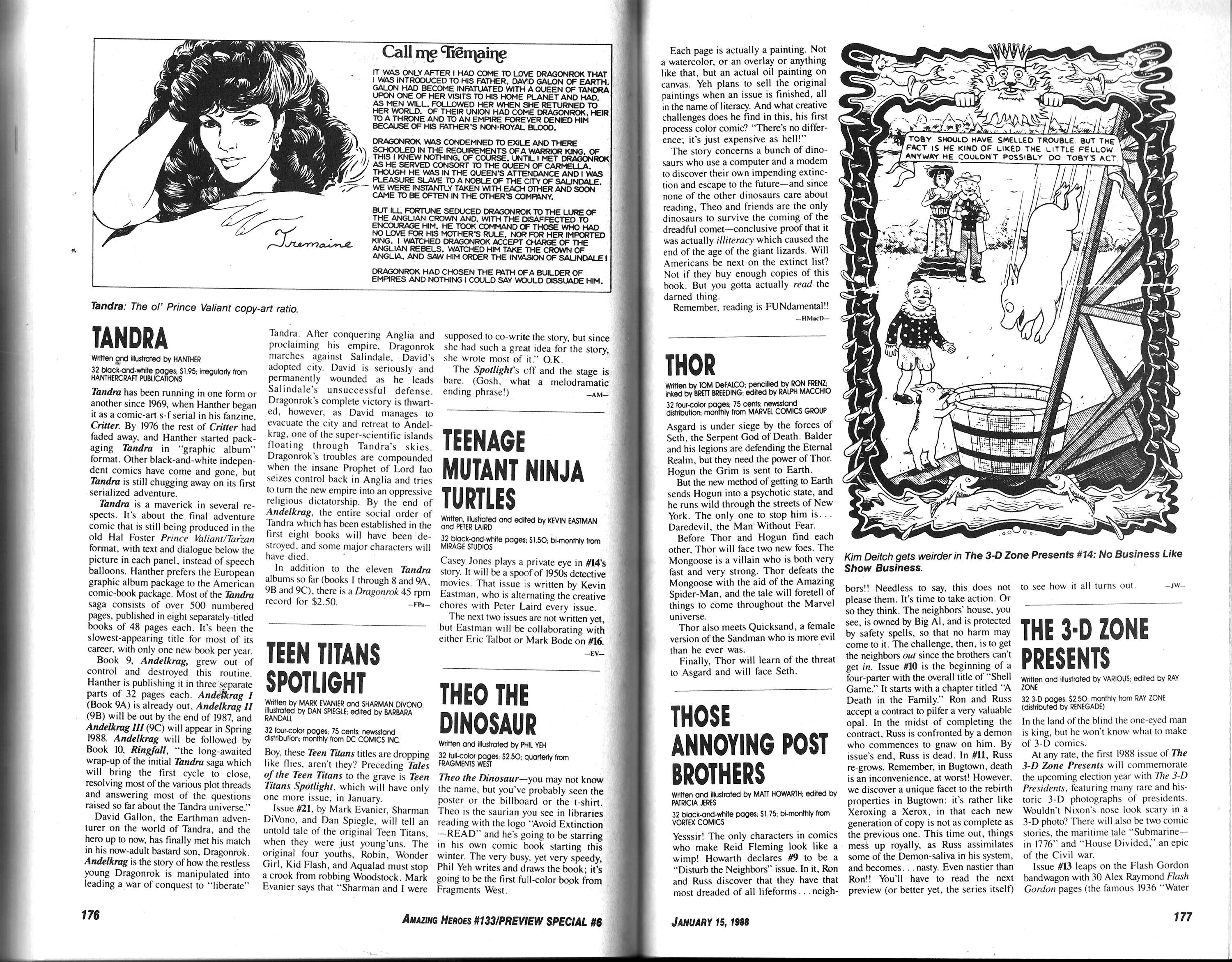 Read online Amazing Heroes comic -  Issue #133 - 90