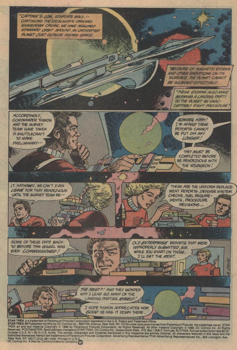 Read online Star Trek (1984) comic -  Issue #29 - 2