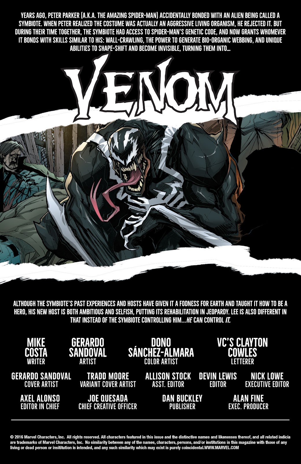 Venom (2016) issue 2 - Page 2