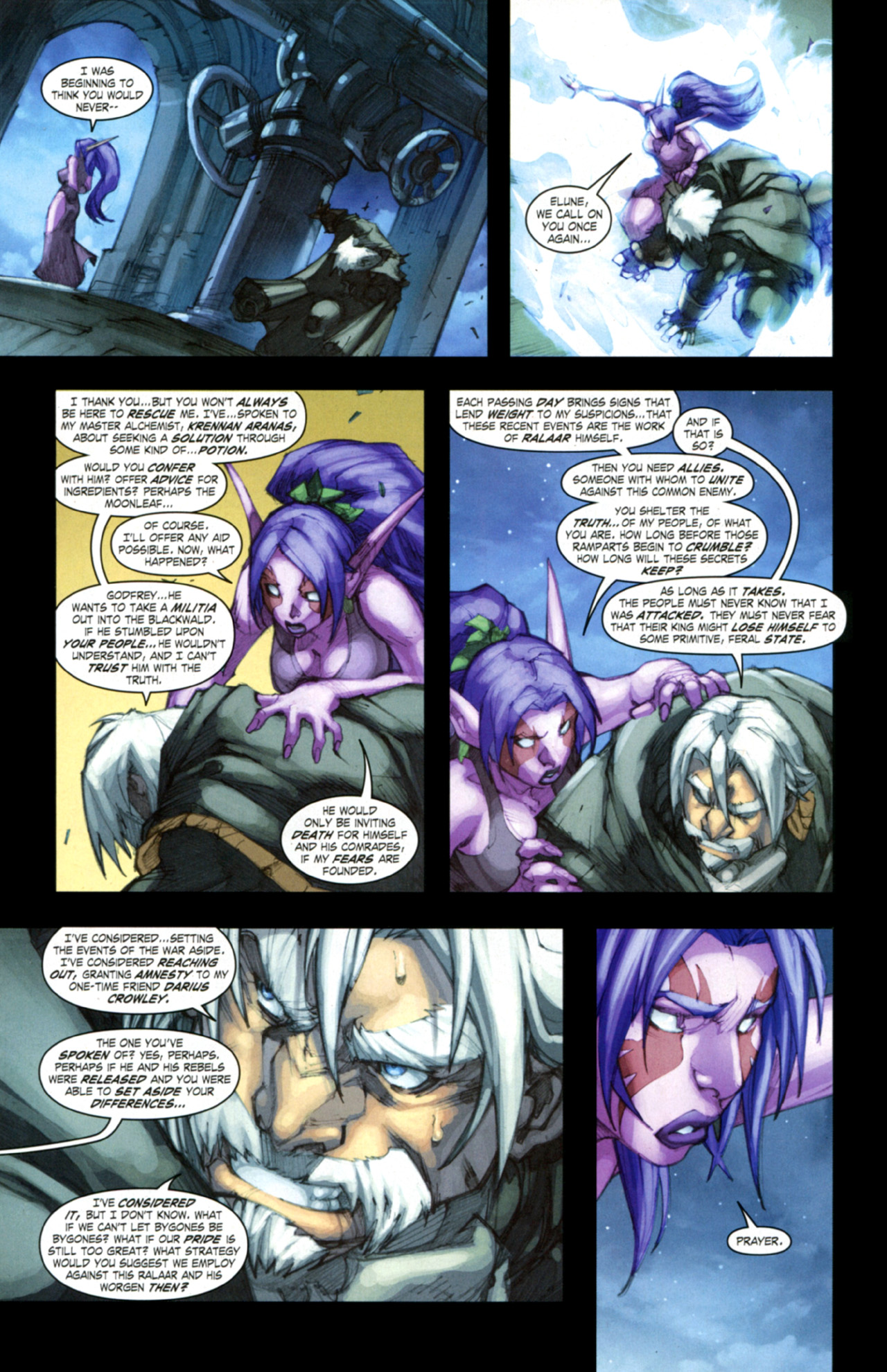 Read online World of Warcraft: Curse of the Worgen comic -  Issue #3 - 17
