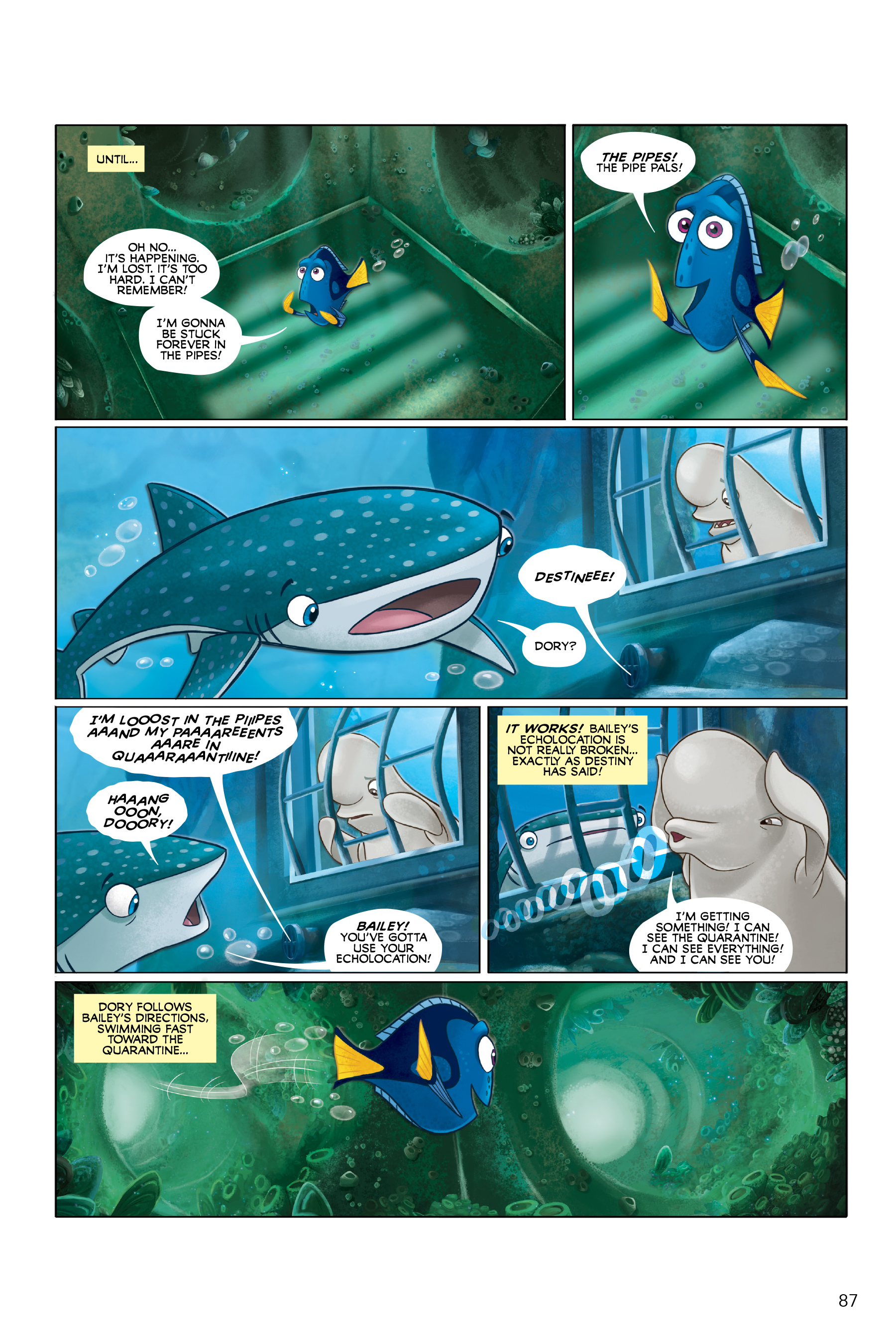 Read online Disney/PIXAR Finding Nemo and Finding Dory: The Story of the Movies in Comics comic -  Issue # TPB - 87