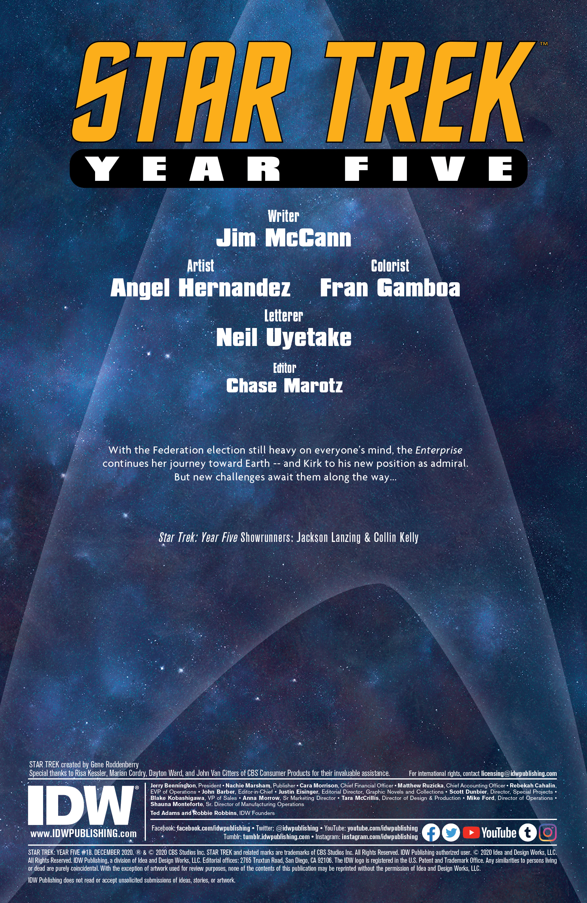 Read online Star Trek: Year Five comic -  Issue #18 - 2