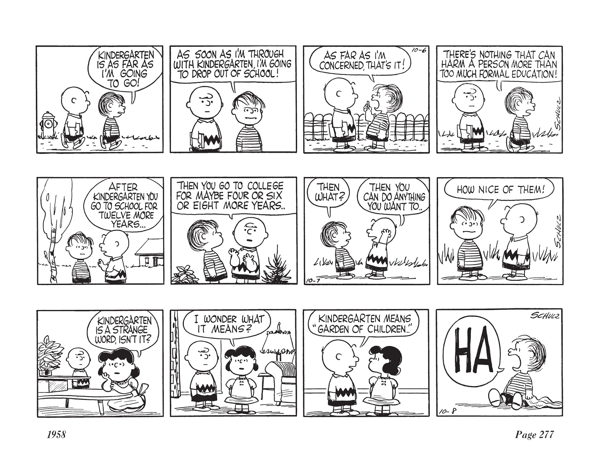 Read online The Complete Peanuts comic -  Issue # TPB 4 - 291