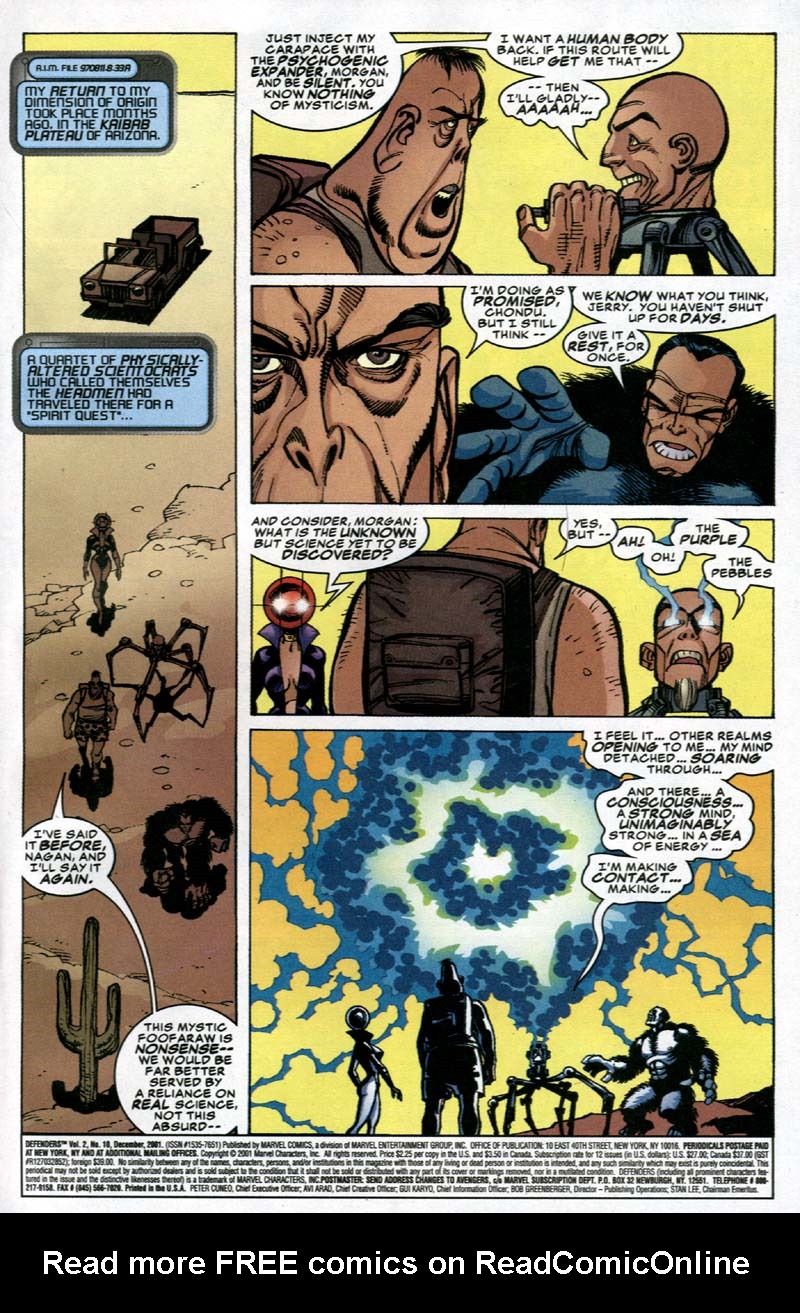 Read online Defenders (2001) comic -  Issue #10 - 2