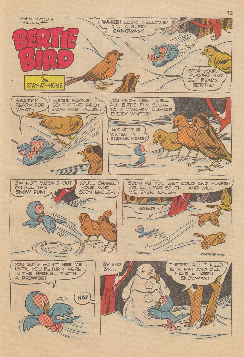 Read online M.G.M.'s Tom and Jerry's Winter Fun comic -  Issue #4 - 76