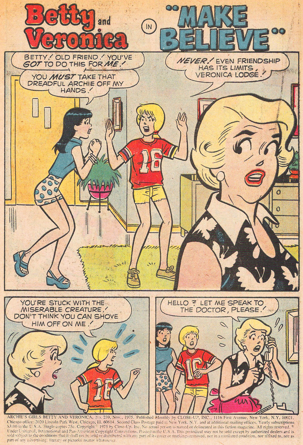 Read online Archie's Girls Betty and Veronica comic -  Issue #238 - 3