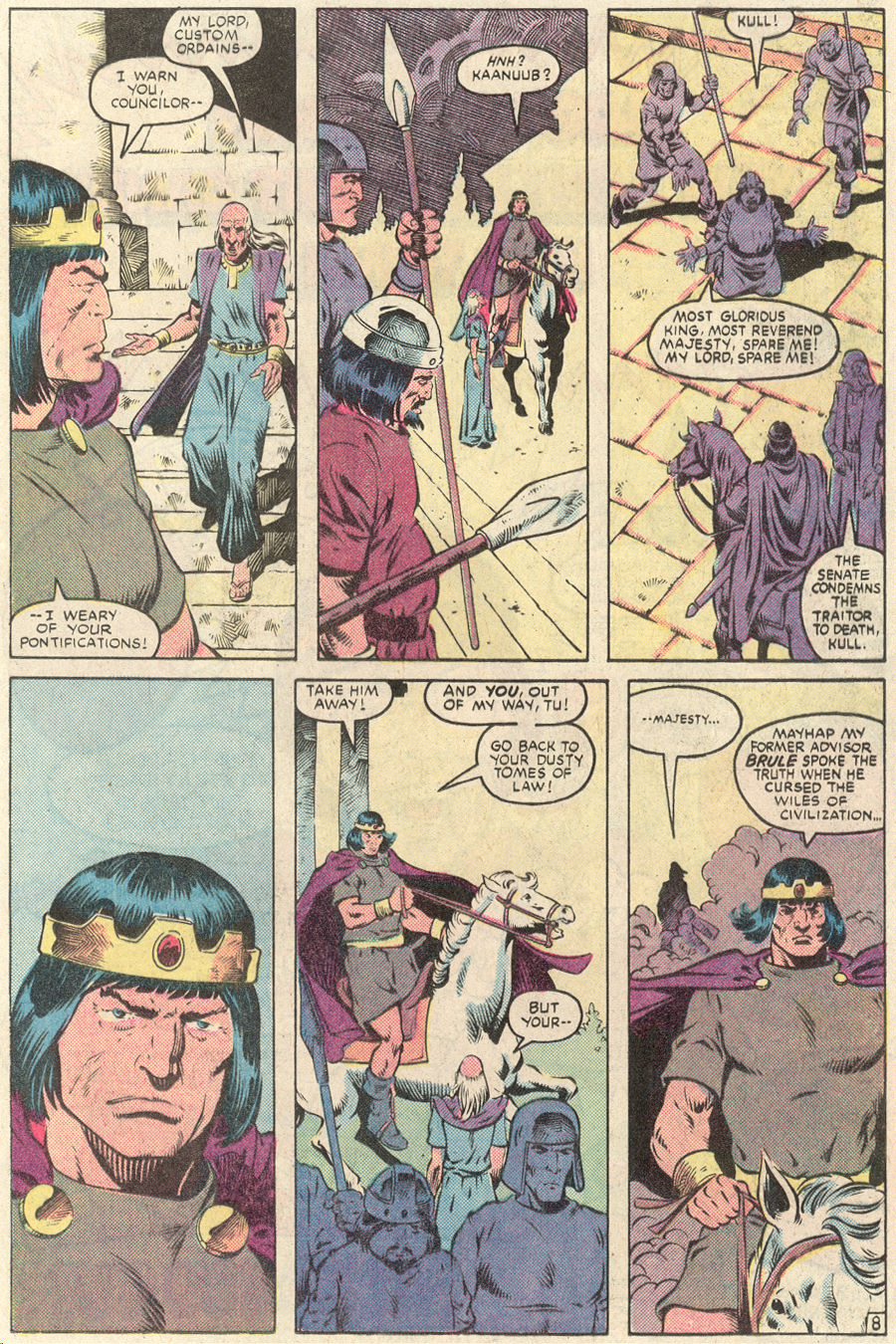 Read online Kull The Conqueror (1983) comic -  Issue #8 - 9