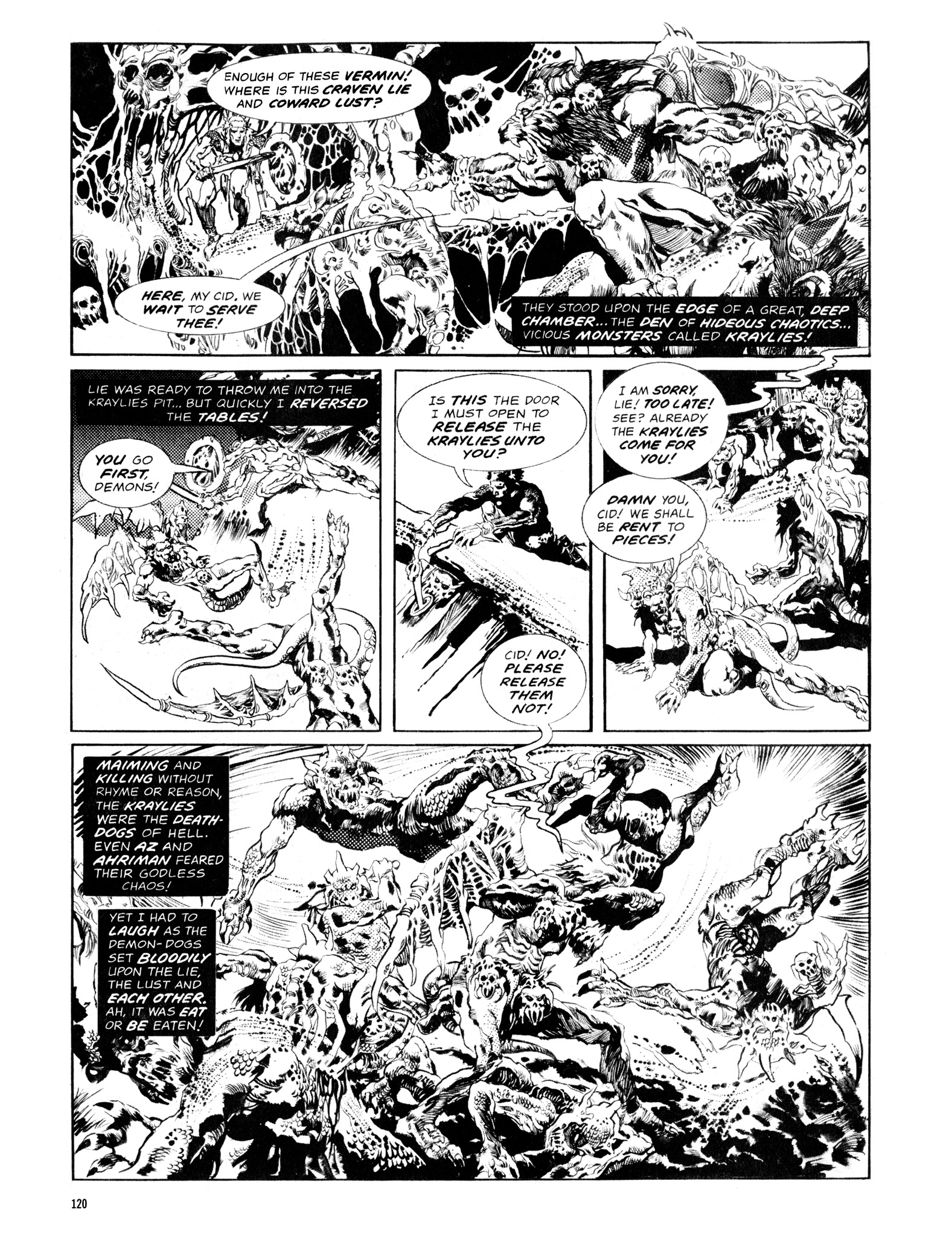 Read online Eerie Archives comic -  Issue # TPB 14 - 121