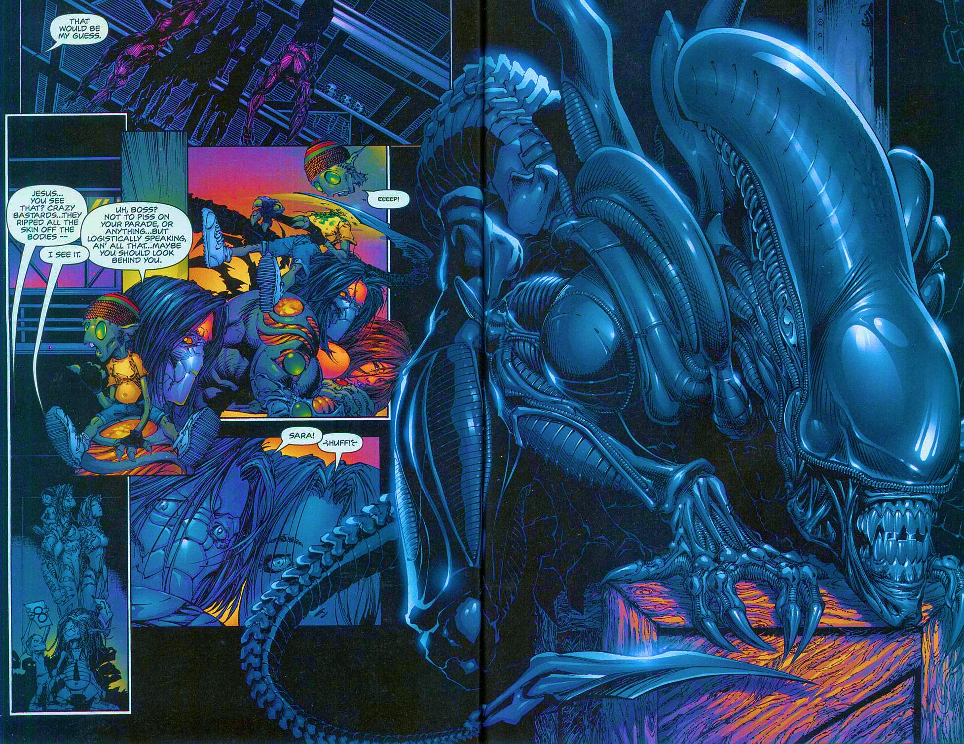 Read online Overkill: Witchblade/Aliens/Darkness/Predator comic -  Issue #1 - 35