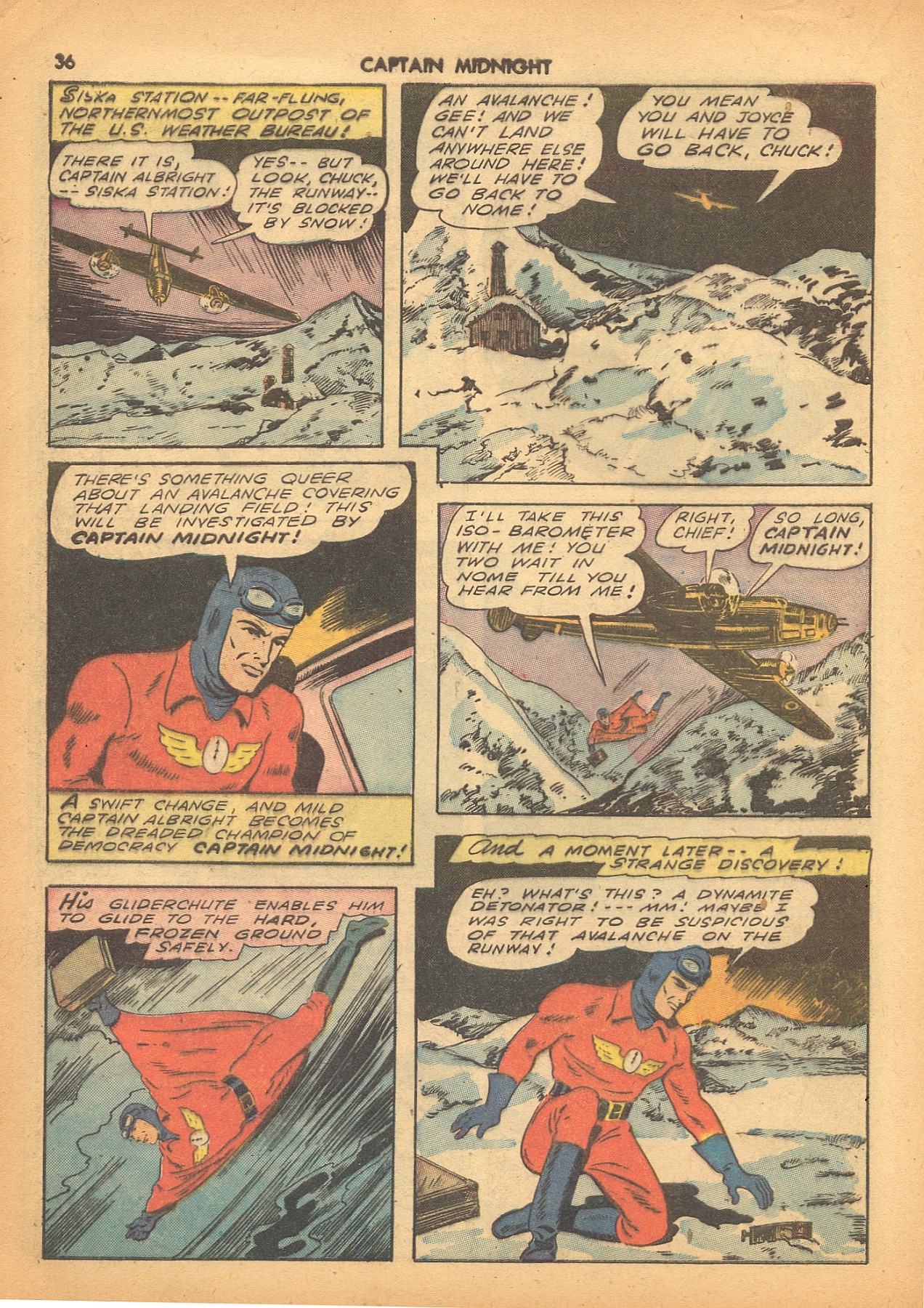 Read online Captain Midnight (1942) comic -  Issue #4 - 37