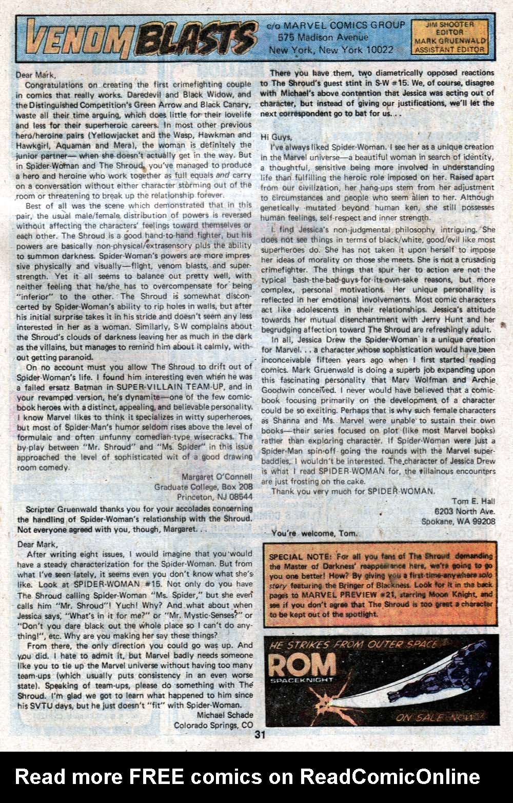 Read online Spider-Woman (1978) comic -  Issue #22 - 20