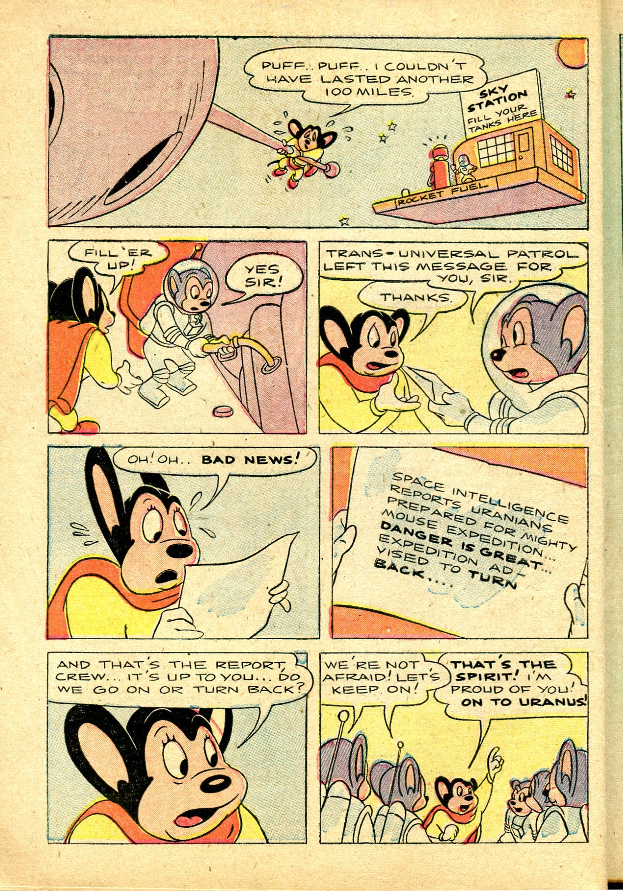 Read online Paul Terry's Mighty Mouse Comics comic -  Issue #44 - 10
