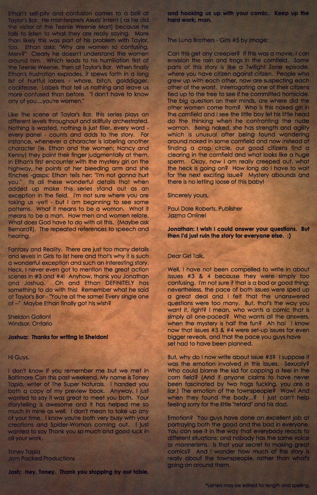 Read online Girls comic -  Issue #7 - 27
