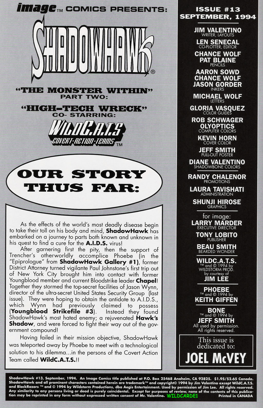 Read online ShadowHawk comic -  Issue #13 - 2