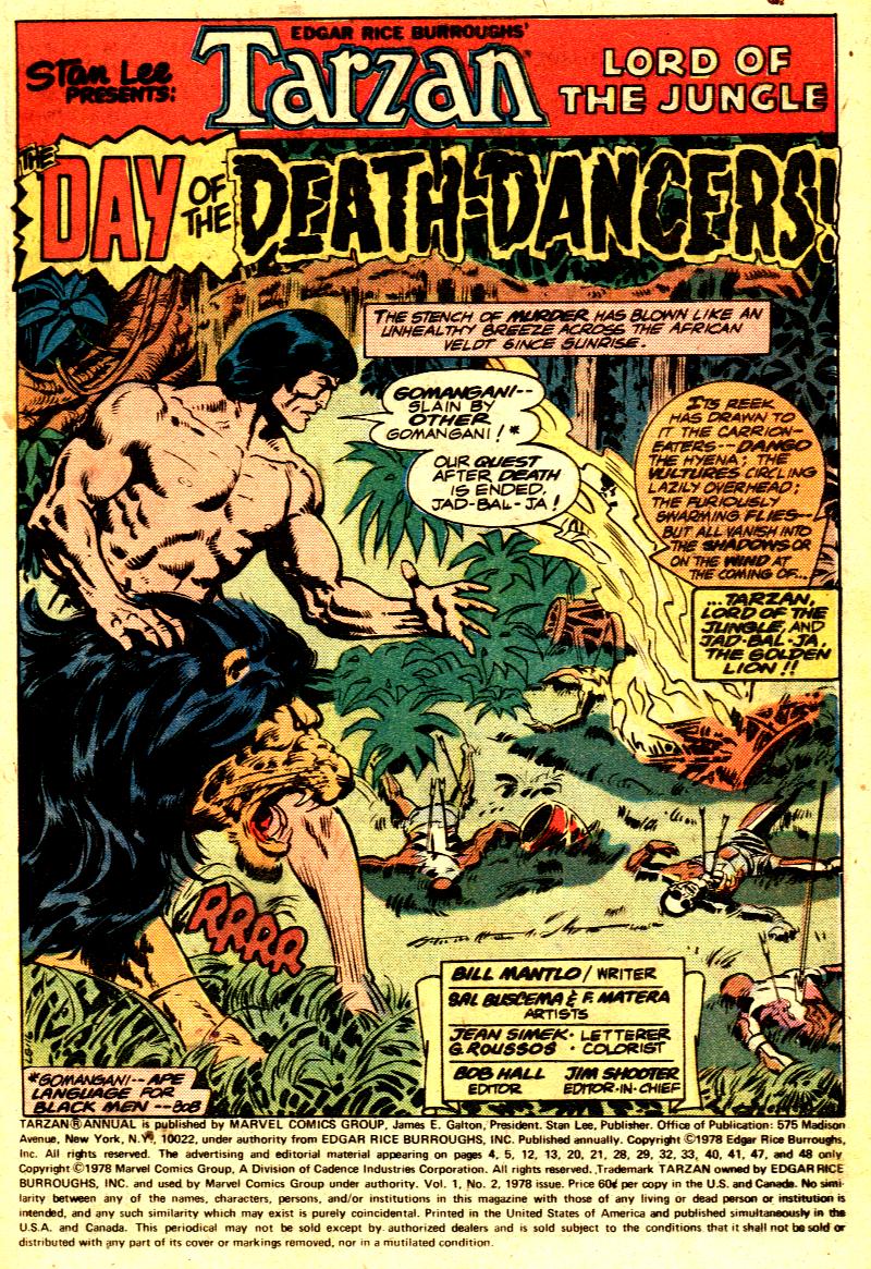 Read online Tarzan (1977) comic -  Issue # _Annual 2 - 2