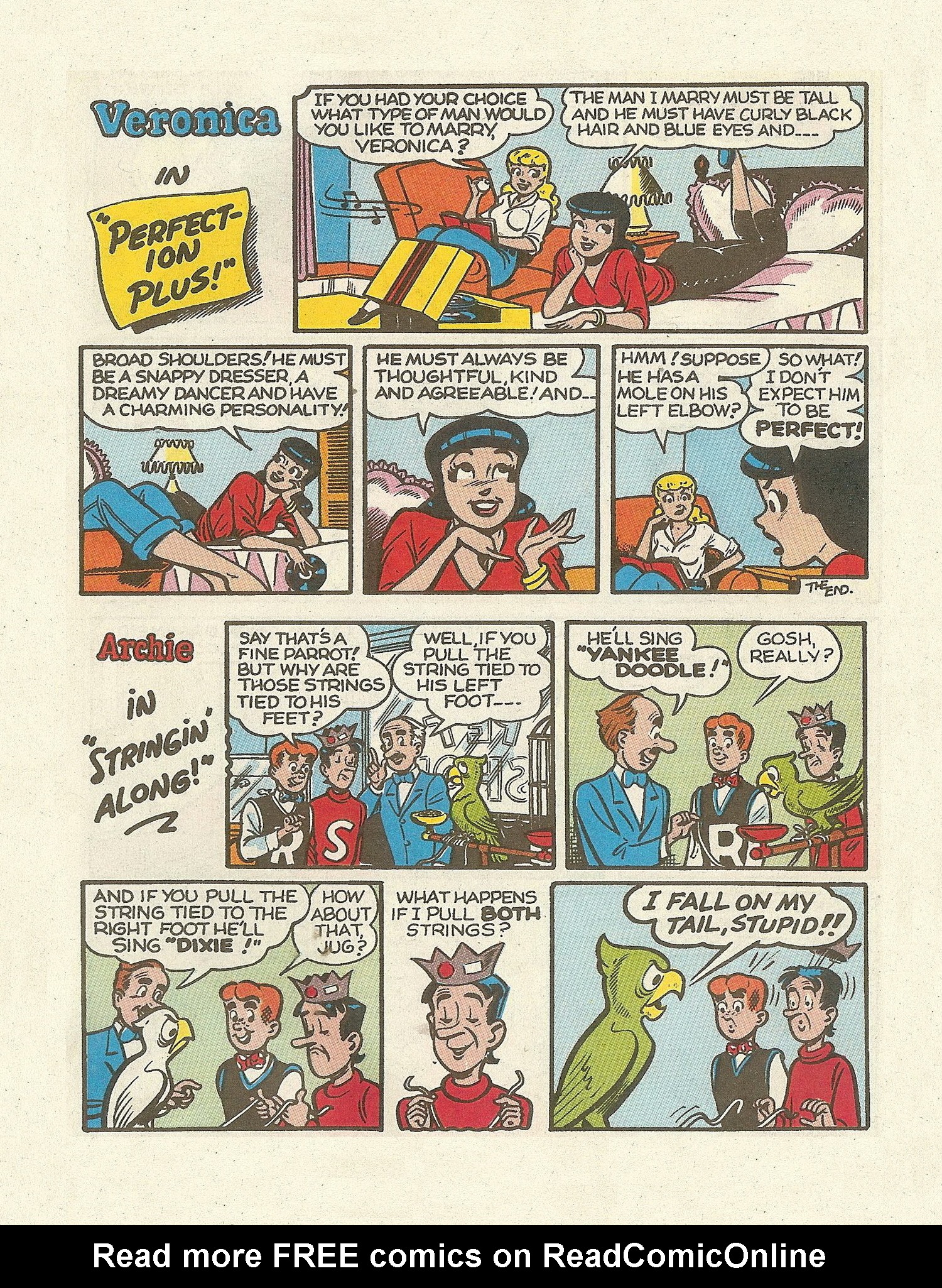 Read online Betty and Veronica Digest Magazine comic -  Issue #60 - 74