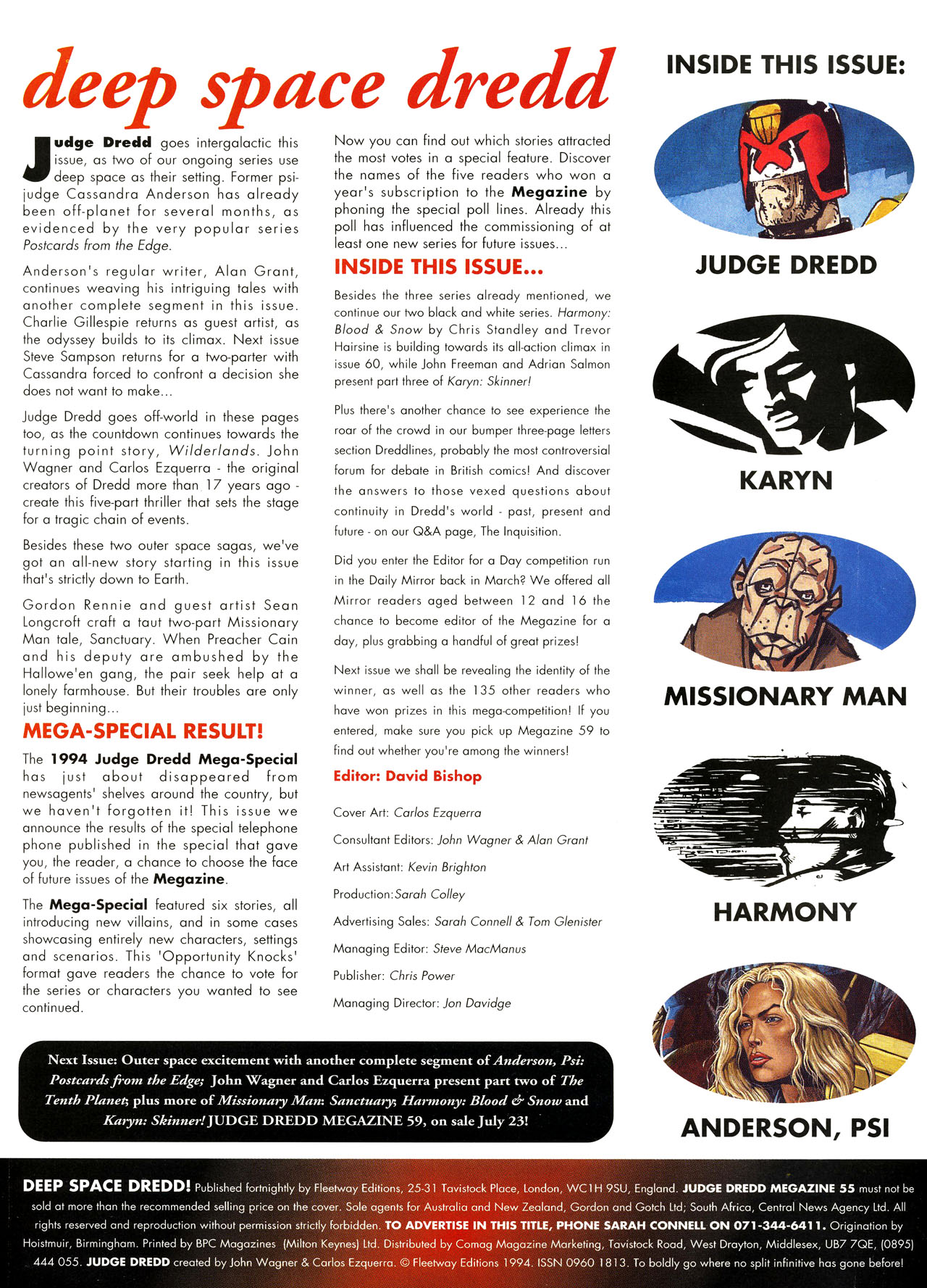 Read online Judge Dredd: The Megazine (vol. 2) comic -  Issue #58 - 2