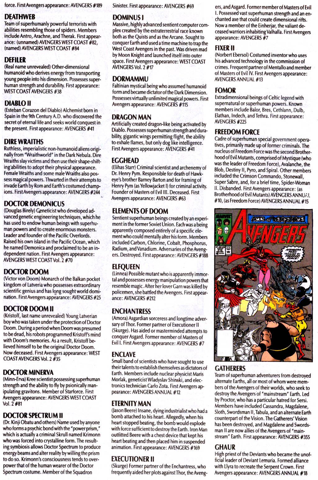 Read online The Avengers Log comic -  Issue # Full - 34
