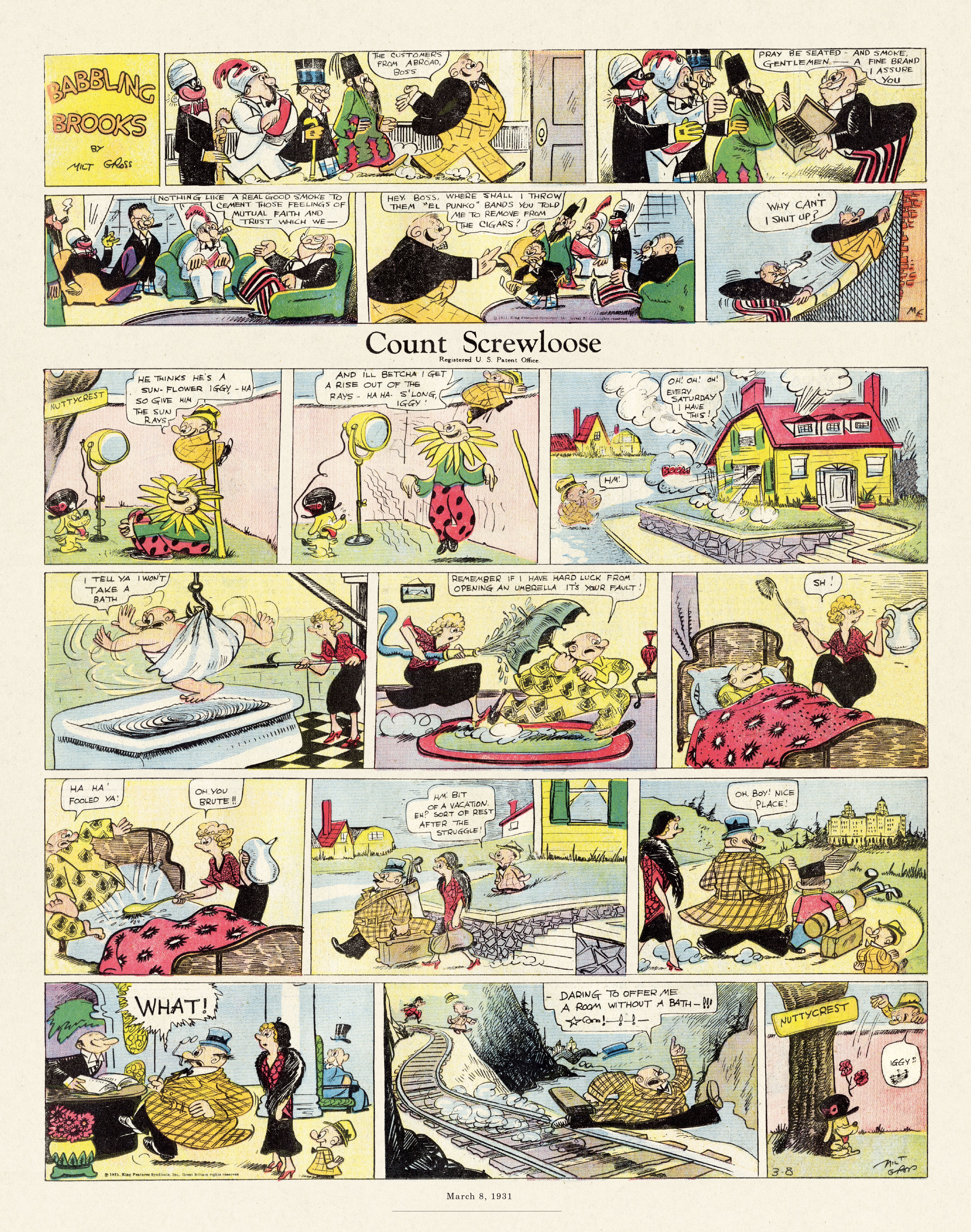 Read online Gross Exaggerations: The Meshuga Comic Strips of Milt Gross comic -  Issue # TPB - 92