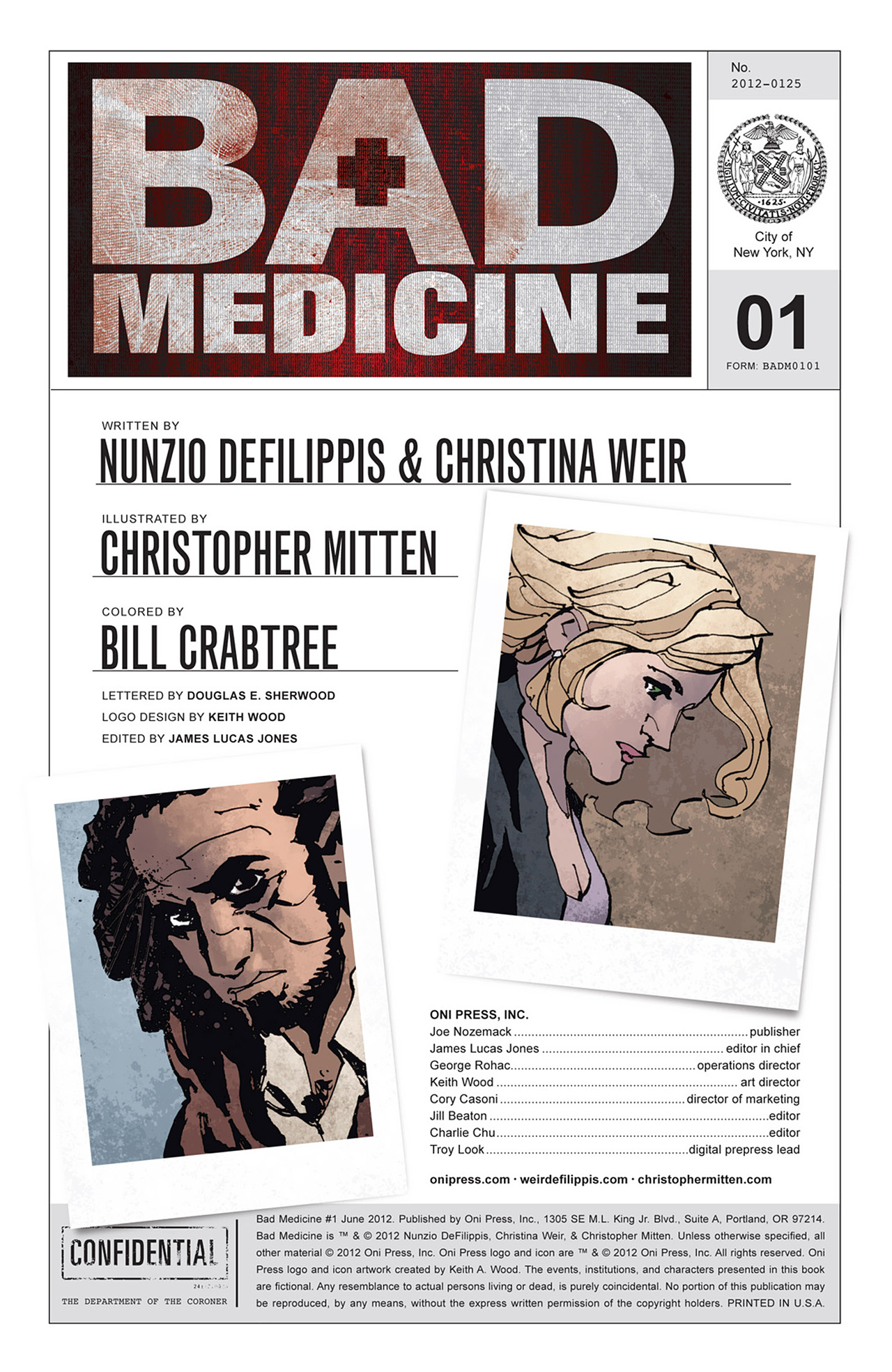 Read online Bad Medicine comic -  Issue #1 - 2