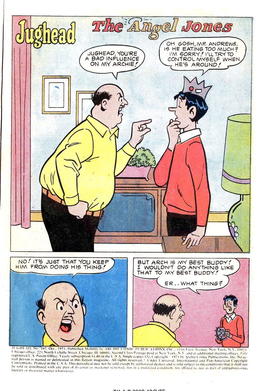 Read online Jughead (1965) comic -  Issue #197 - 3