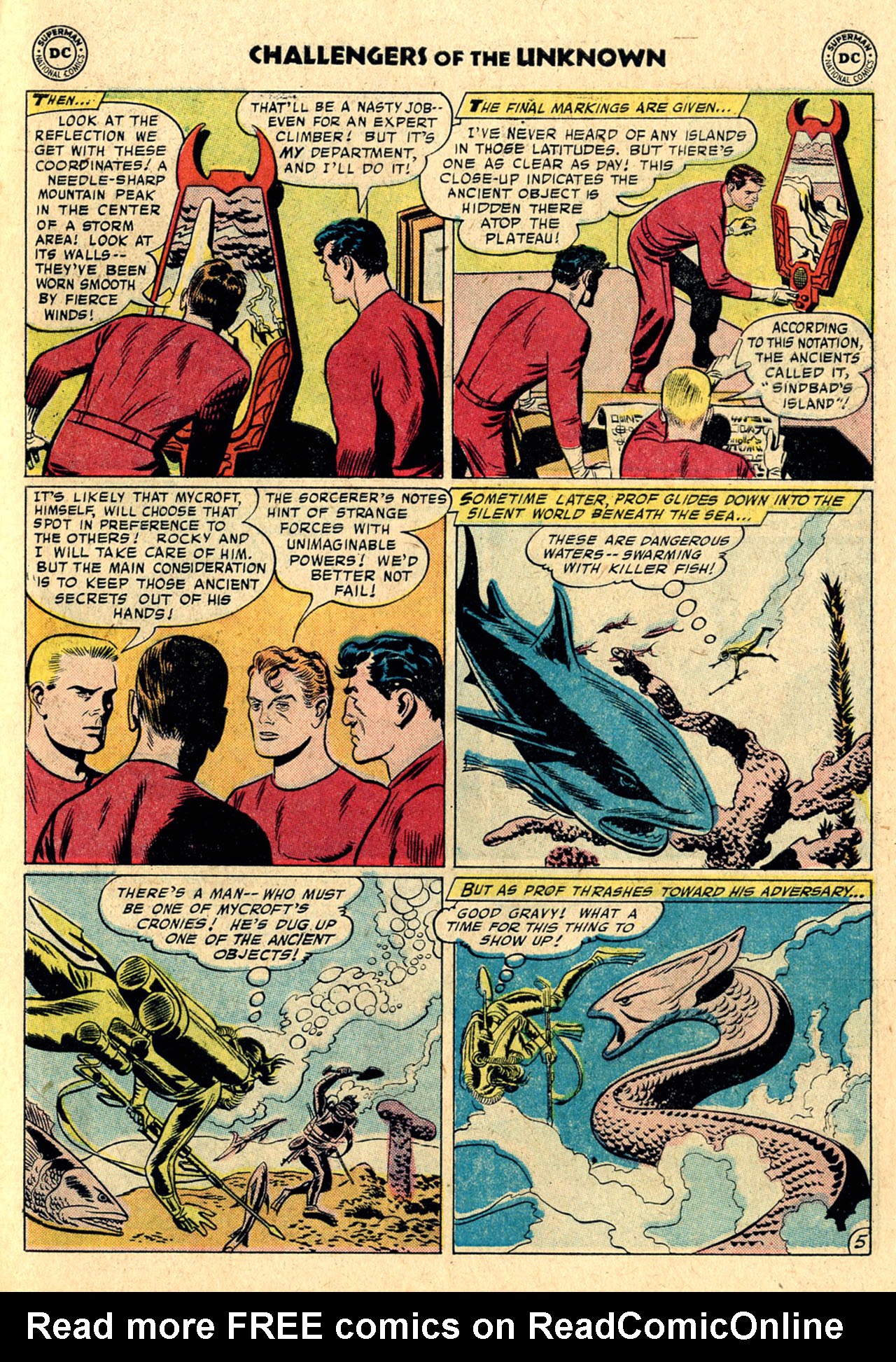 Read online Challengers of the Unknown (1958) comic -  Issue #3 - 7