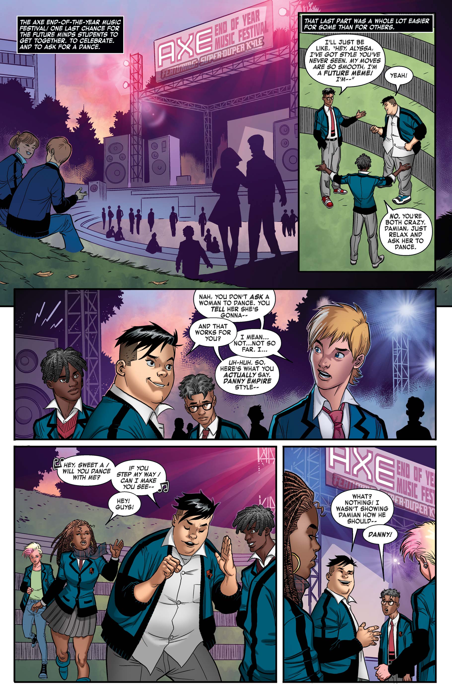 AXE: The Freshmen Issue Featuring The Avengers Full Page 4