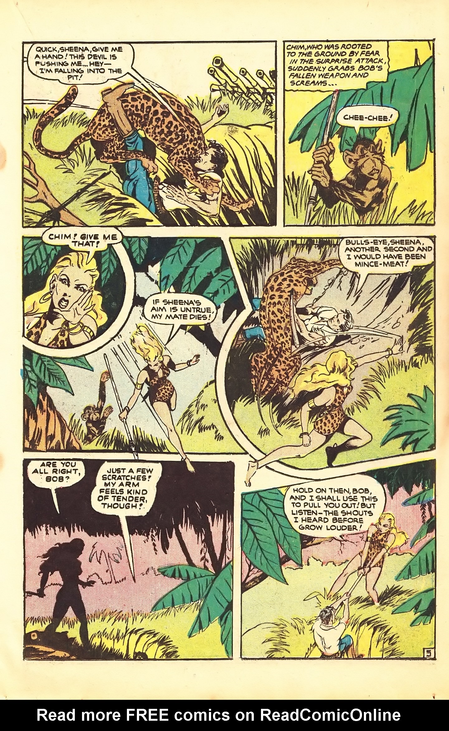 Read online Sheena, Queen of the Jungle (1942) comic -  Issue #7 - 23