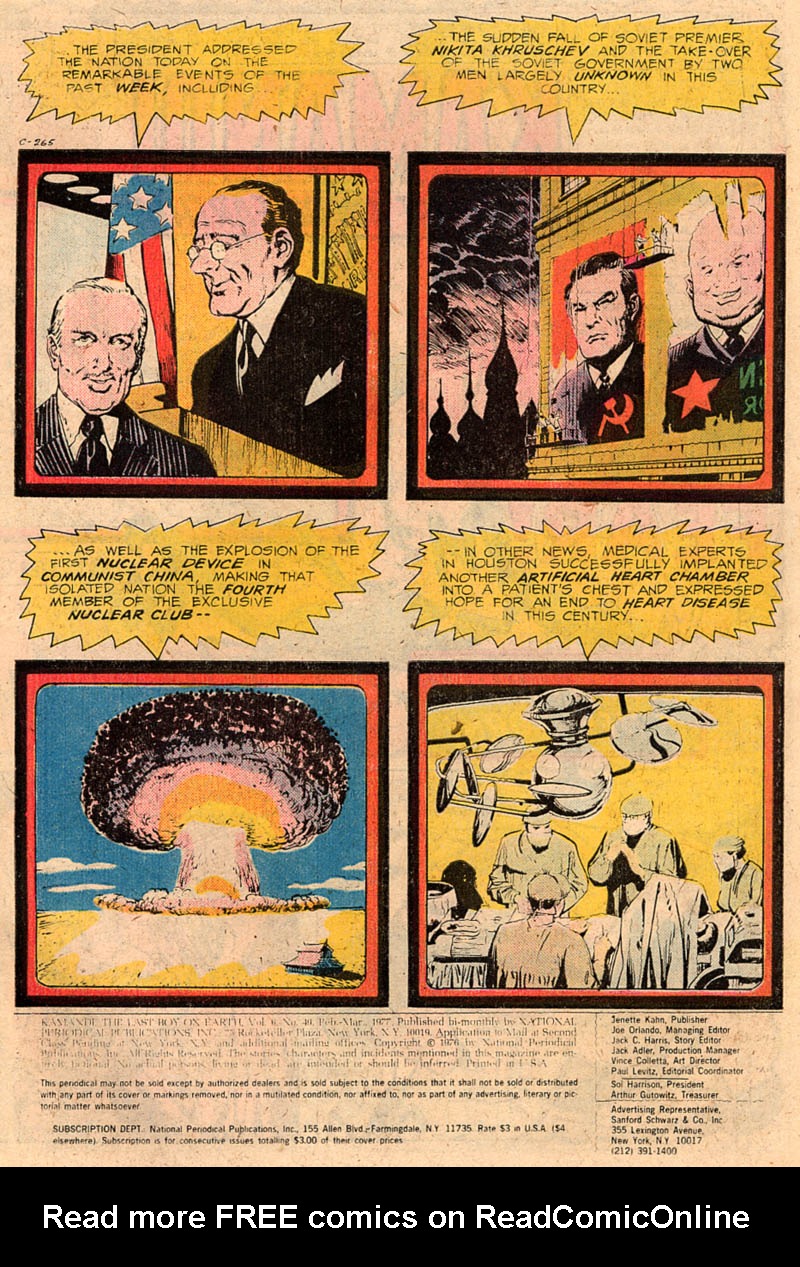 Read online Kamandi, The Last Boy On Earth comic -  Issue #49 - 2