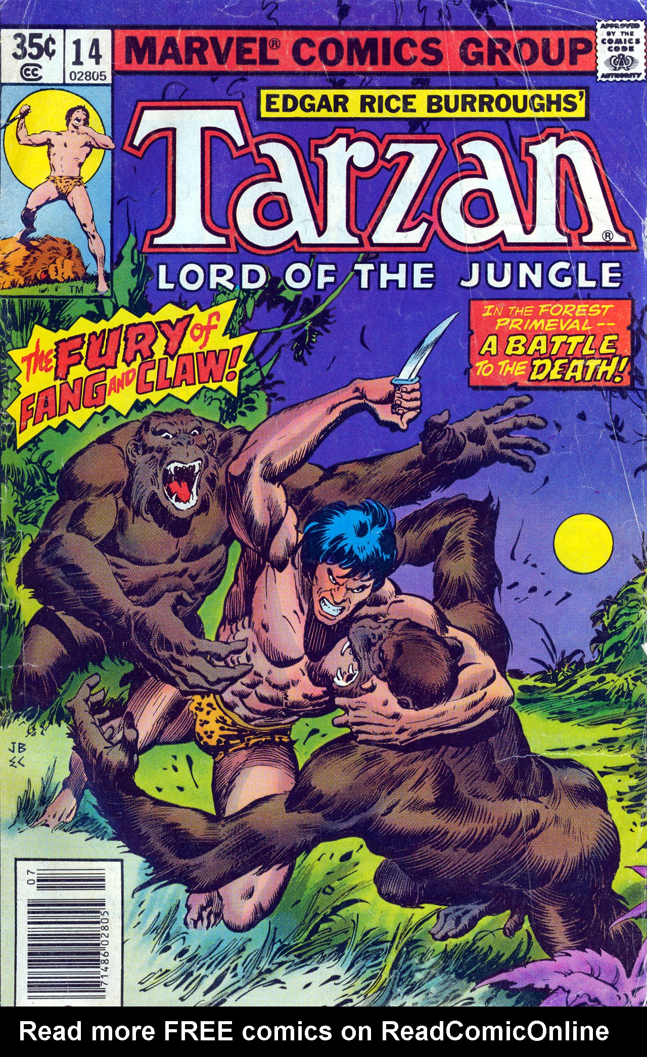 Read online Tarzan (1977) comic -  Issue #14 - 1