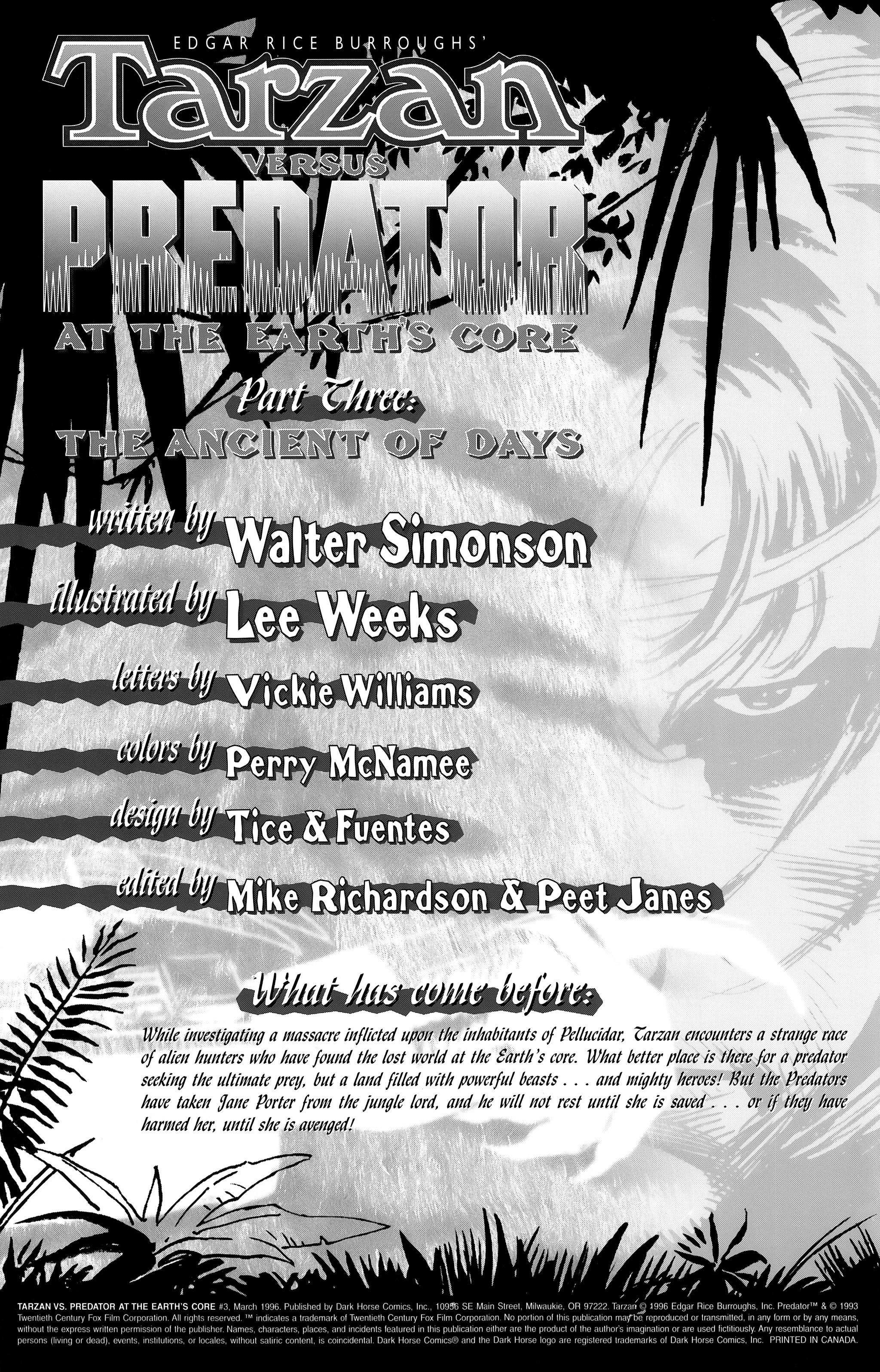 Read online Tarzan vs. Predator at the Earth's Core comic -  Issue #3 - 2