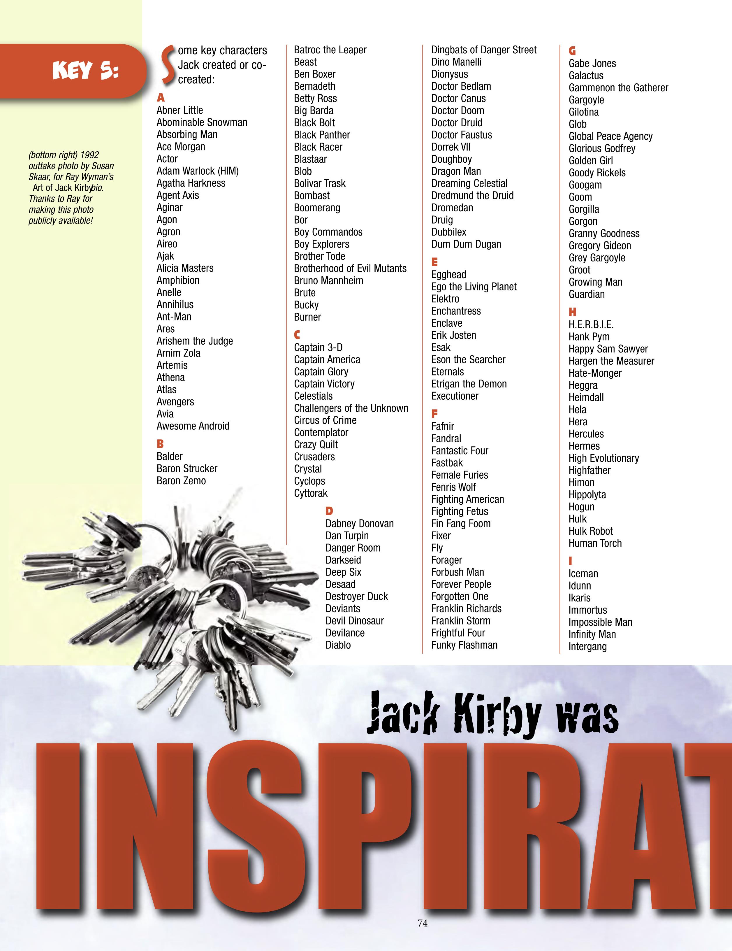 Read online The Jack Kirby Collector comic -  Issue #68 - 76