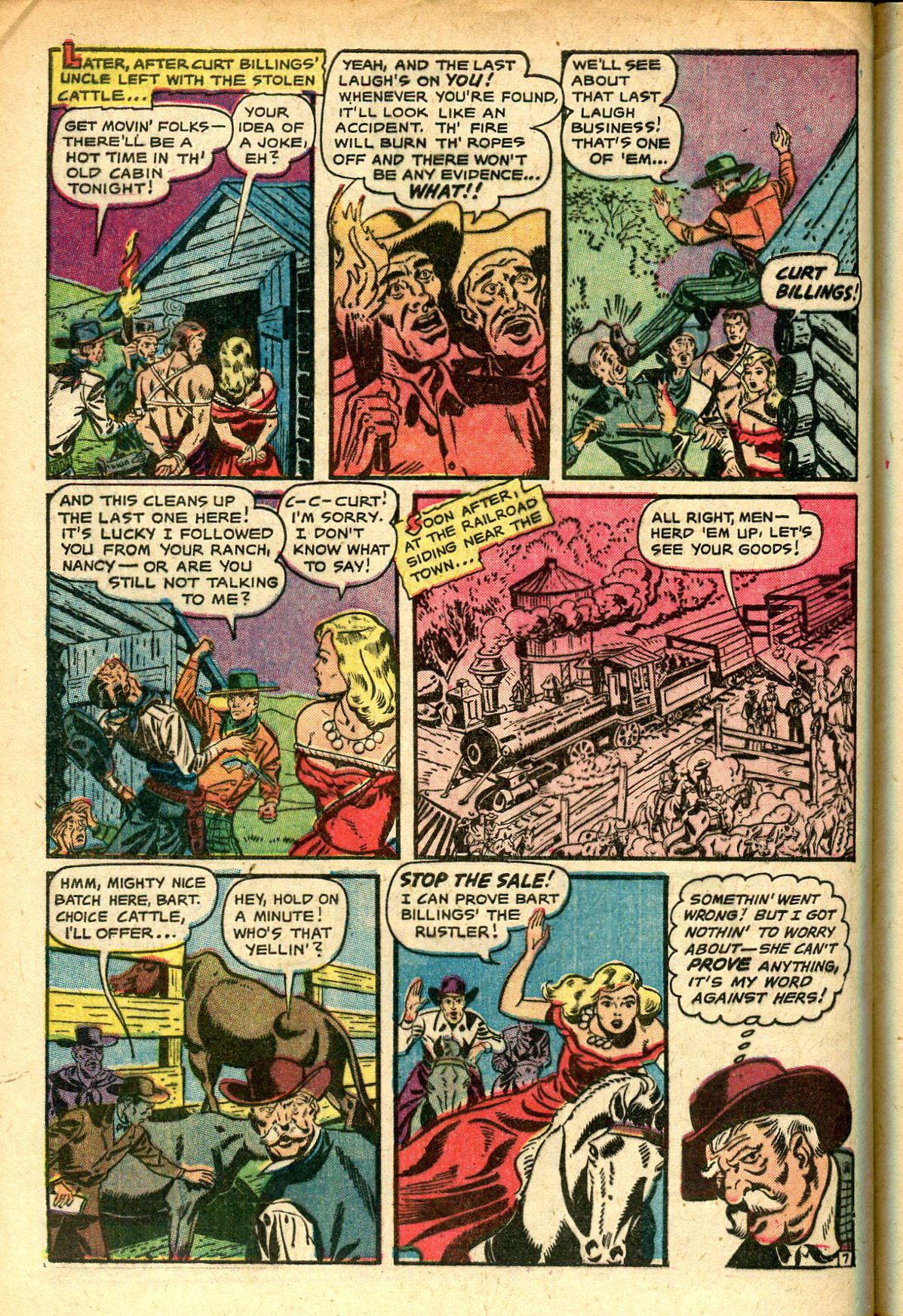 Read online Cowgirl Romances (1950) comic -  Issue #7 - 32