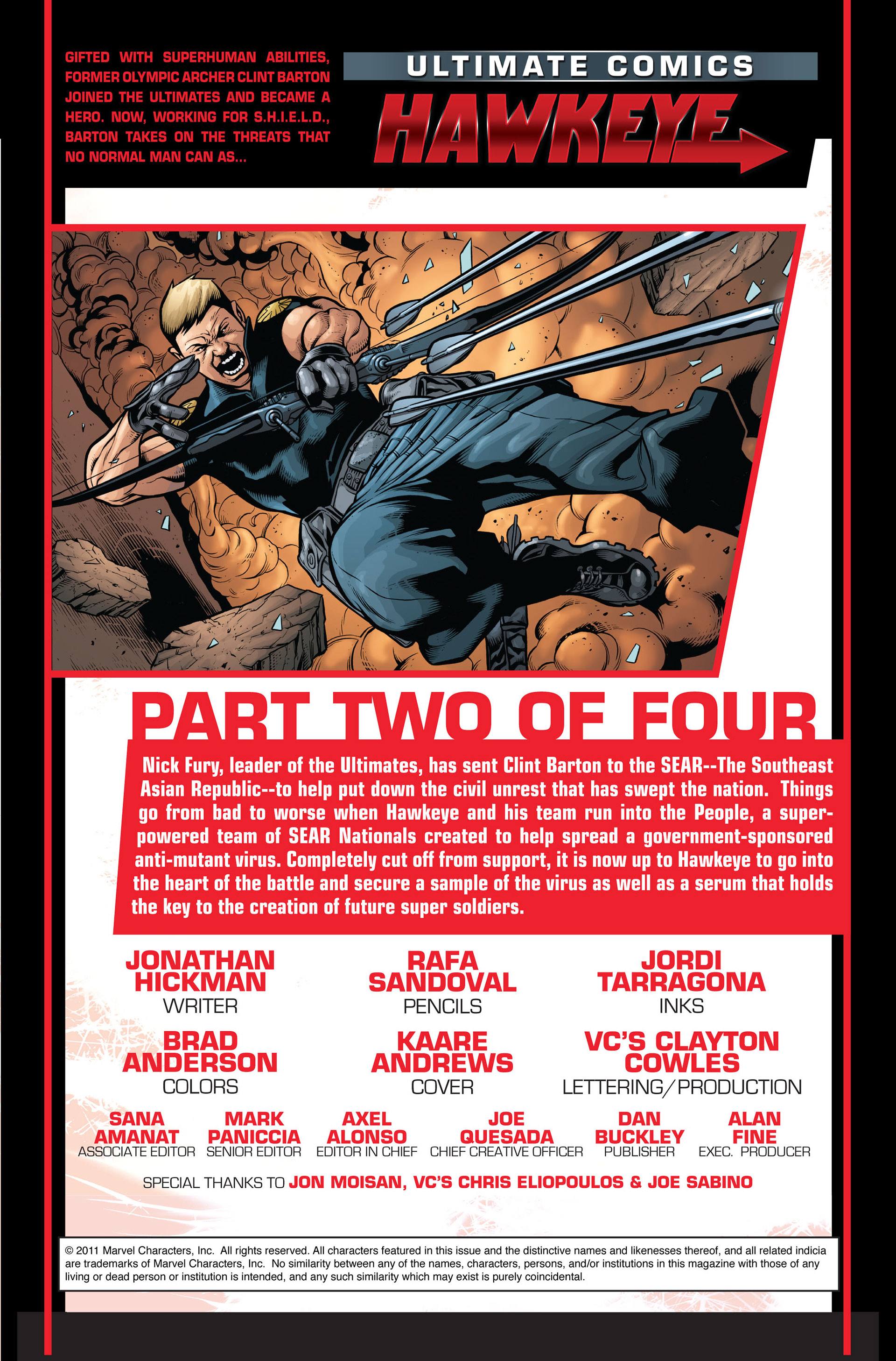Read online Ultimate Comics Hawkeye comic -  Issue #2 - 2