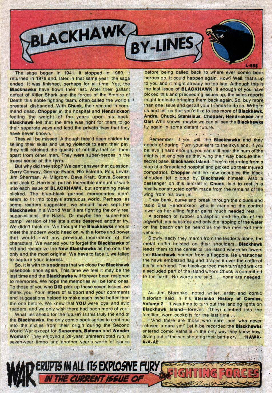 Read online Blackhawk (1957) comic -  Issue #250 - 19