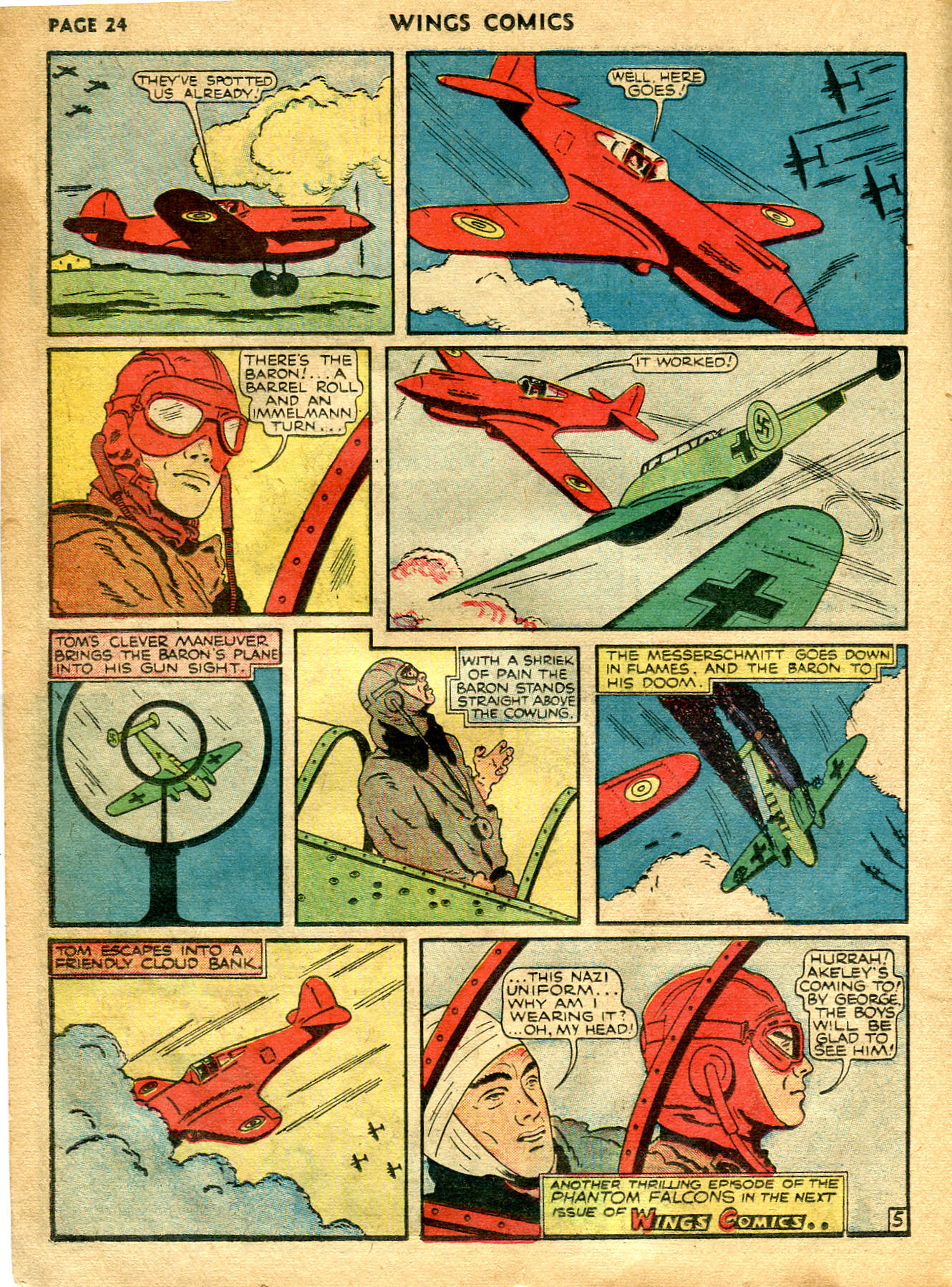 Read online Wings Comics comic -  Issue #5 - 26