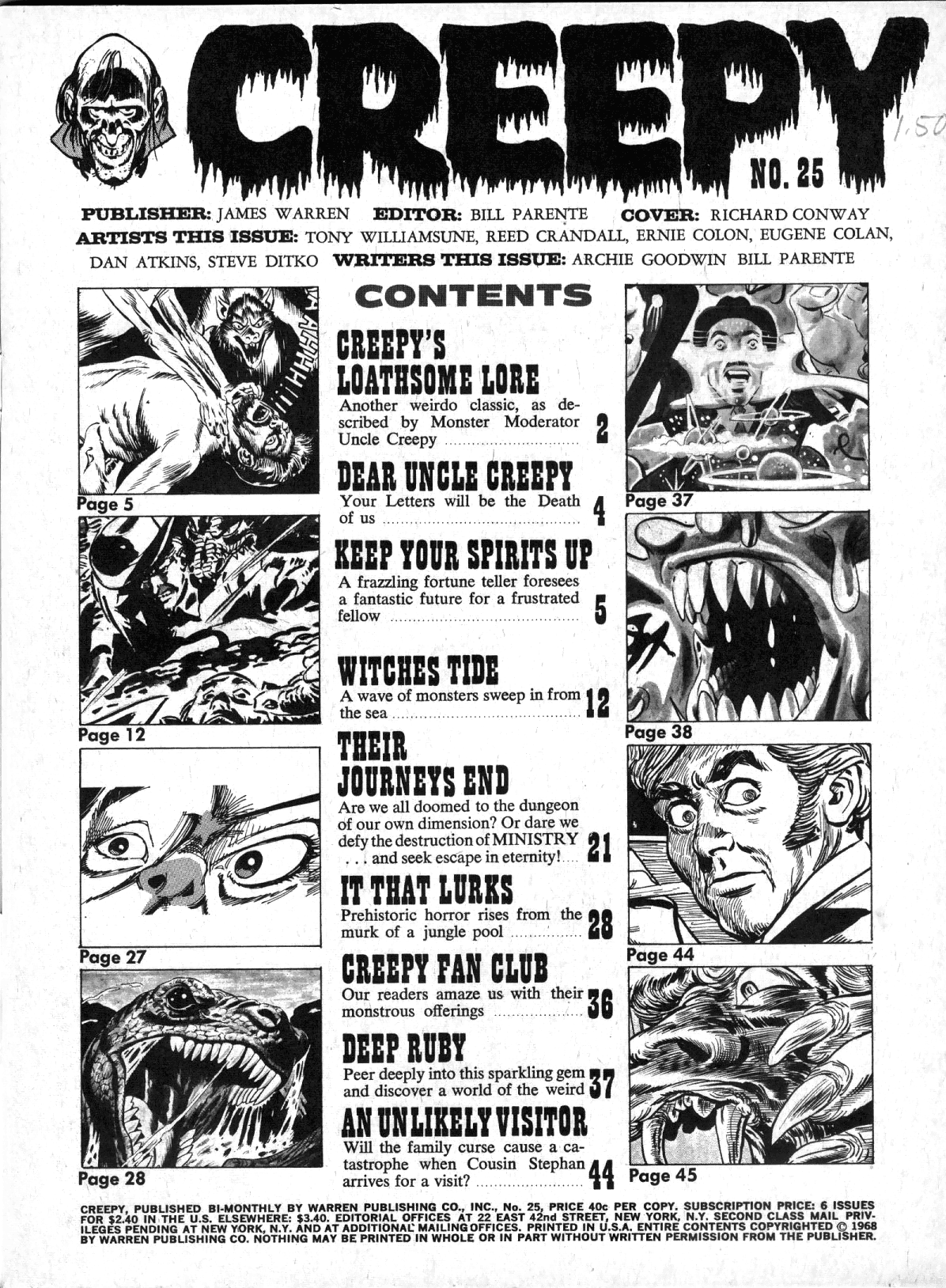 Creepy (1964) Issue #25 #25 - English 3