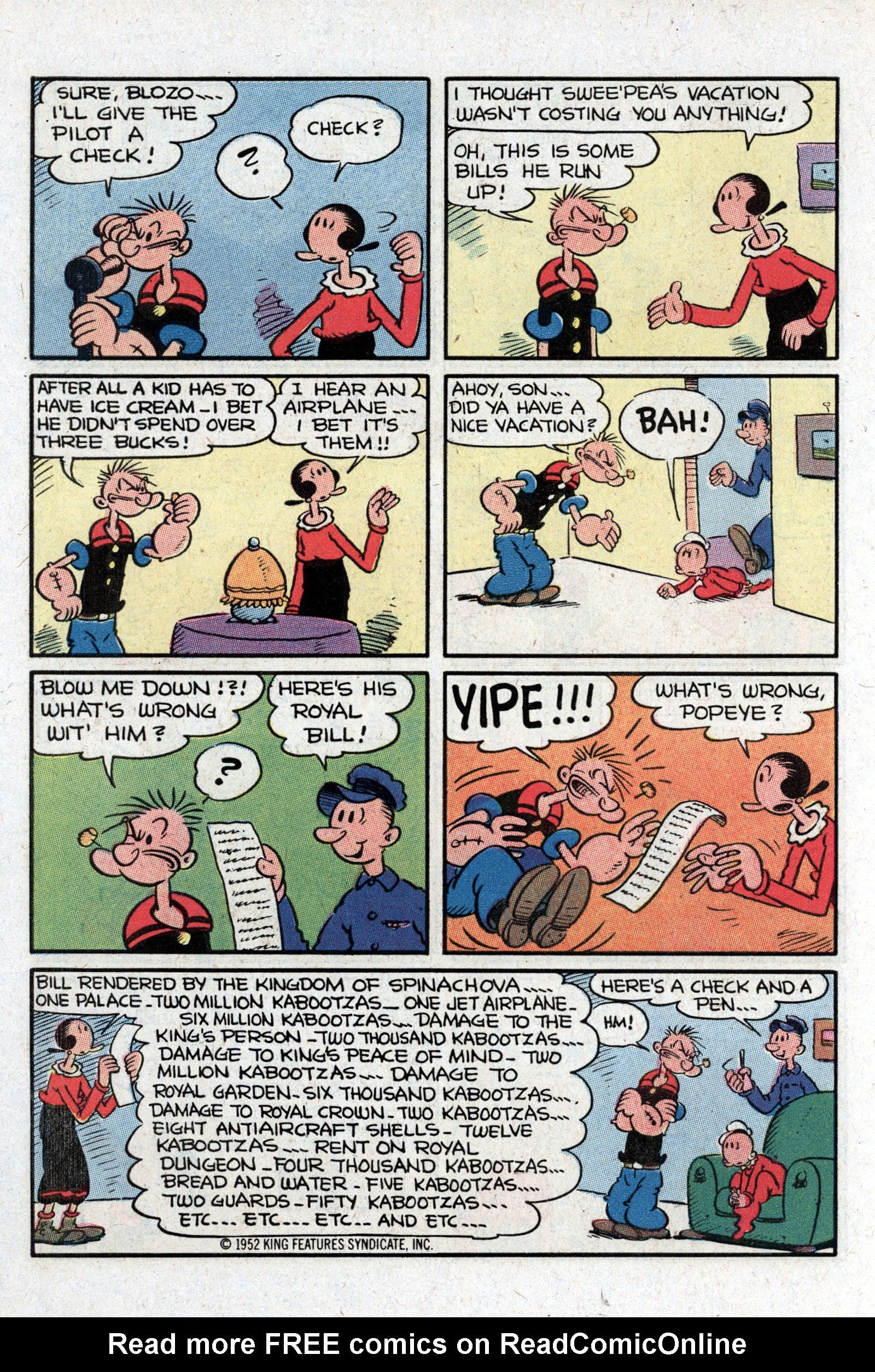 Read online Popeye (1948) comic -  Issue #166 - 34