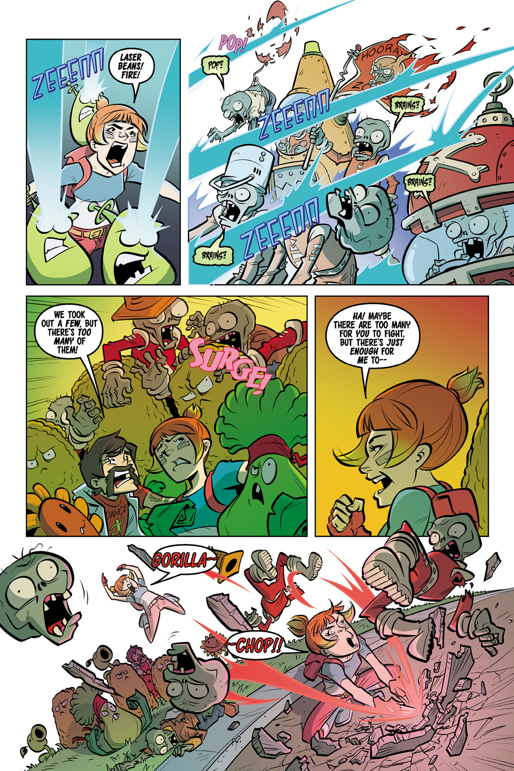 Read online Plants vs. Zombies: Timepocalypse comic -  Issue #4 - 12